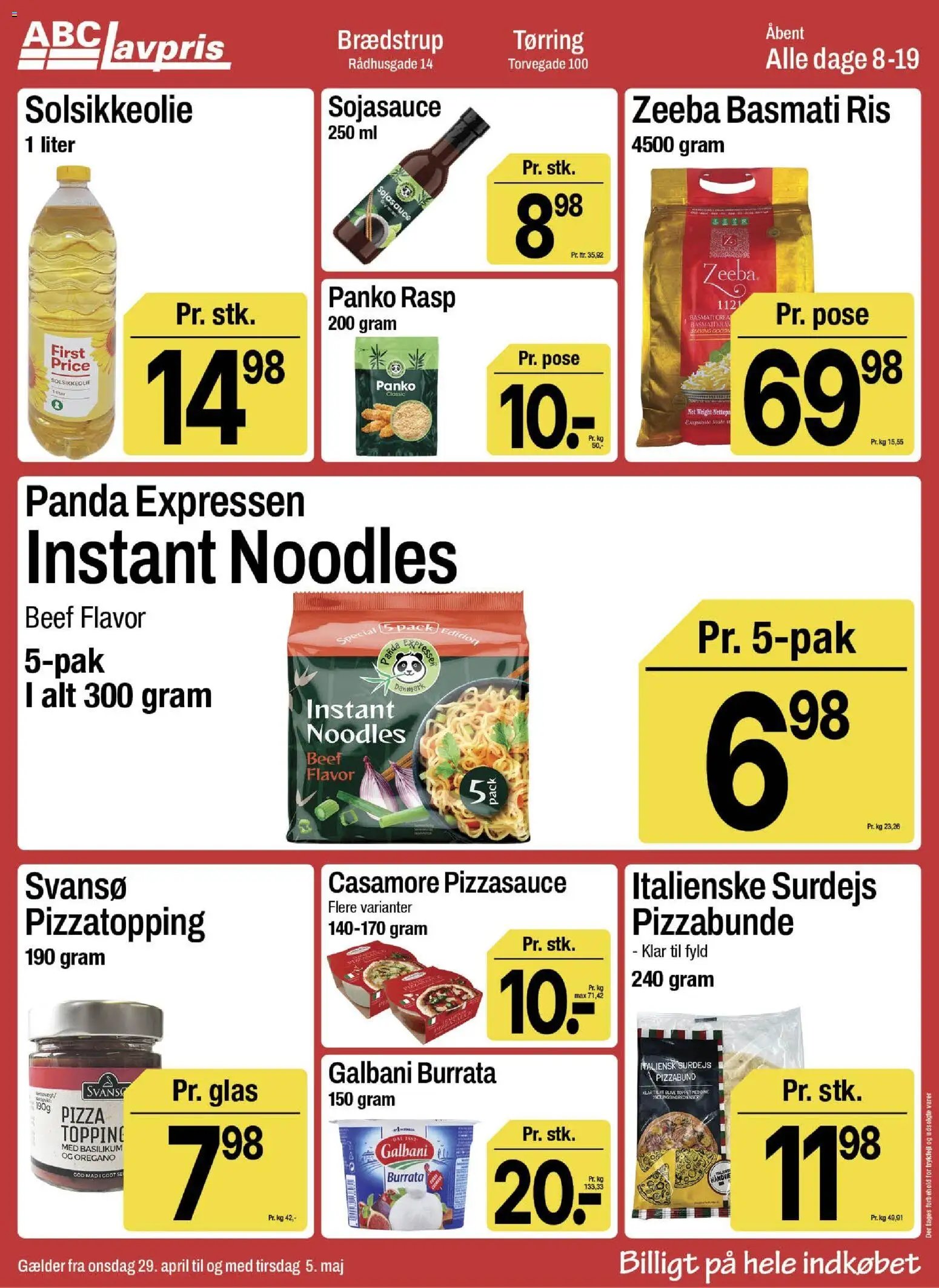 Abc Lavpris tilbudsavis fra 29/04/2026 Abc Lavpris - Brædstrup