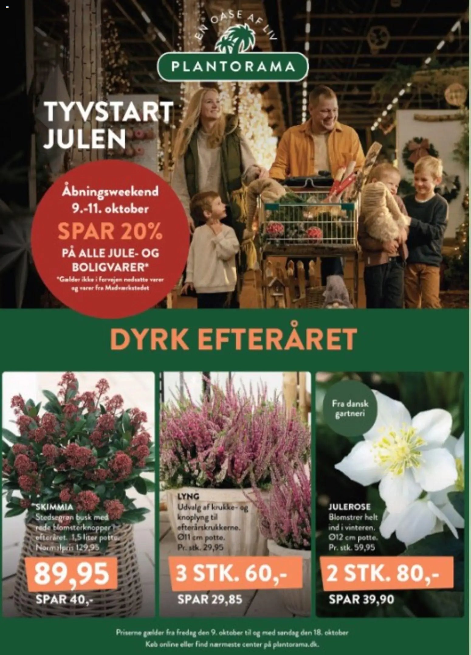 Nye Plantorama tilbud fra 12/10/2026