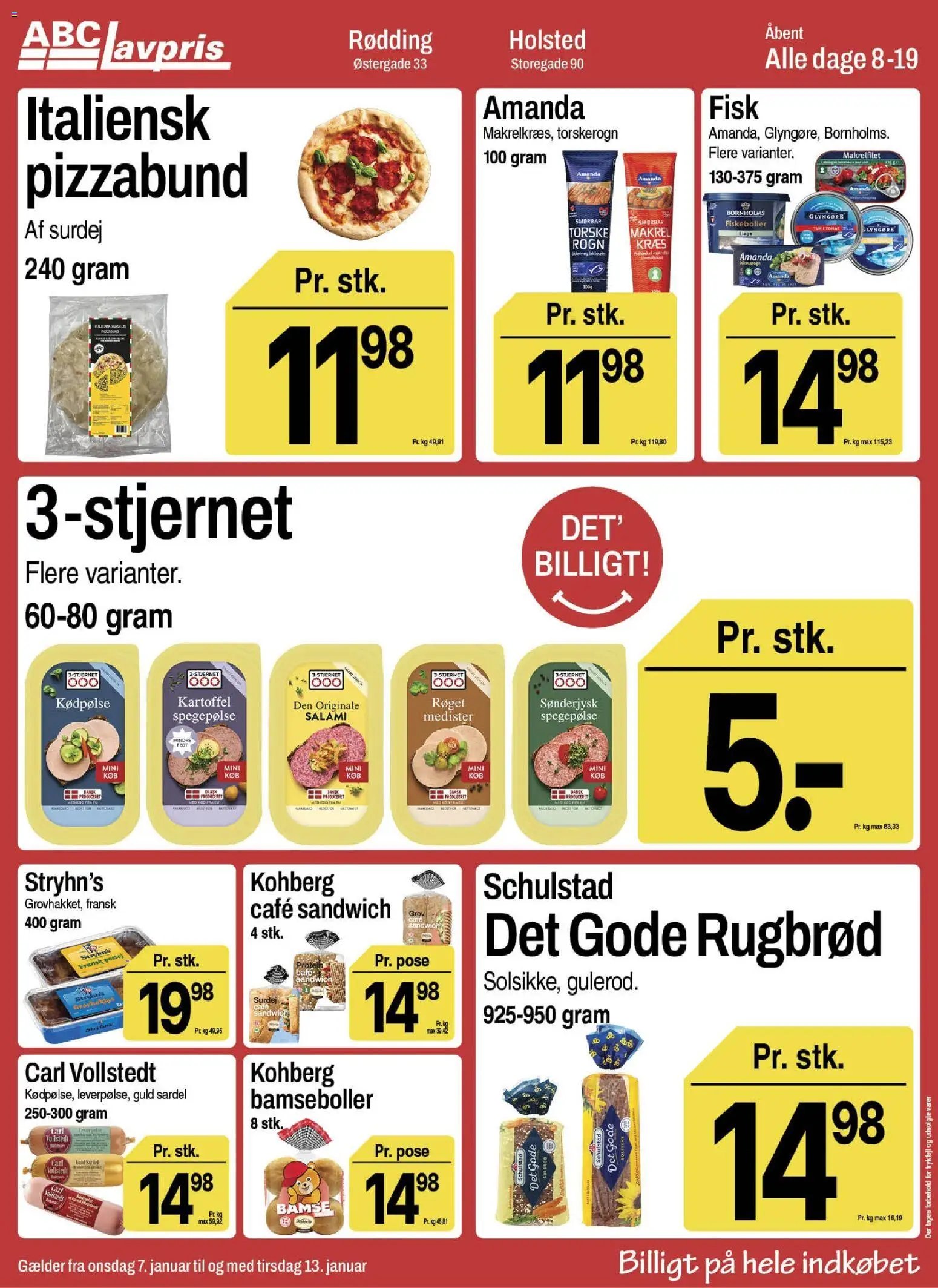 Abc Lavpris tilbudsavis fra 07/01/2026 Holsted