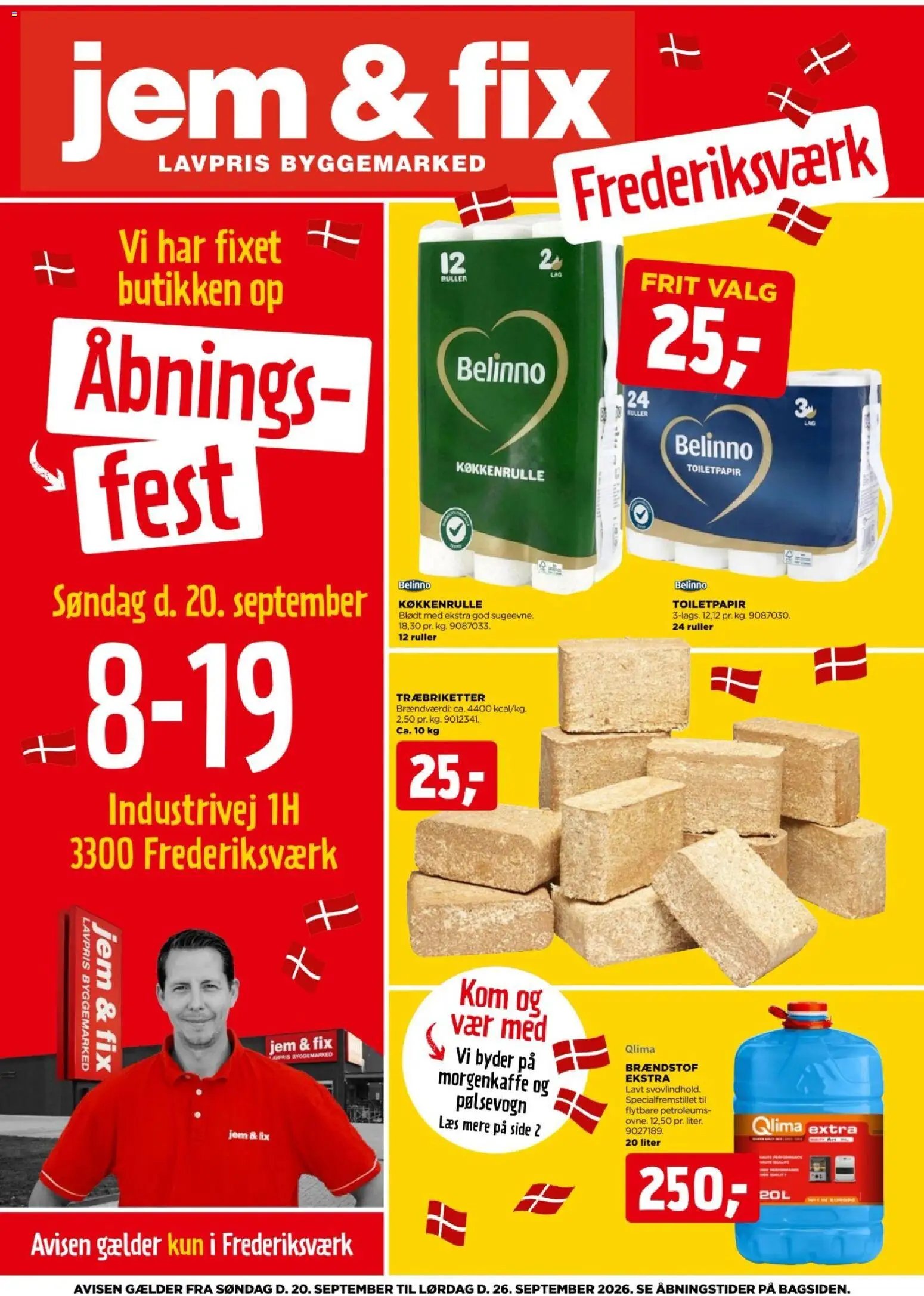 Jem & fix tilbudsavis fra 20/09/2026 Jem & fix - Åbningsavis - Frederiksværk