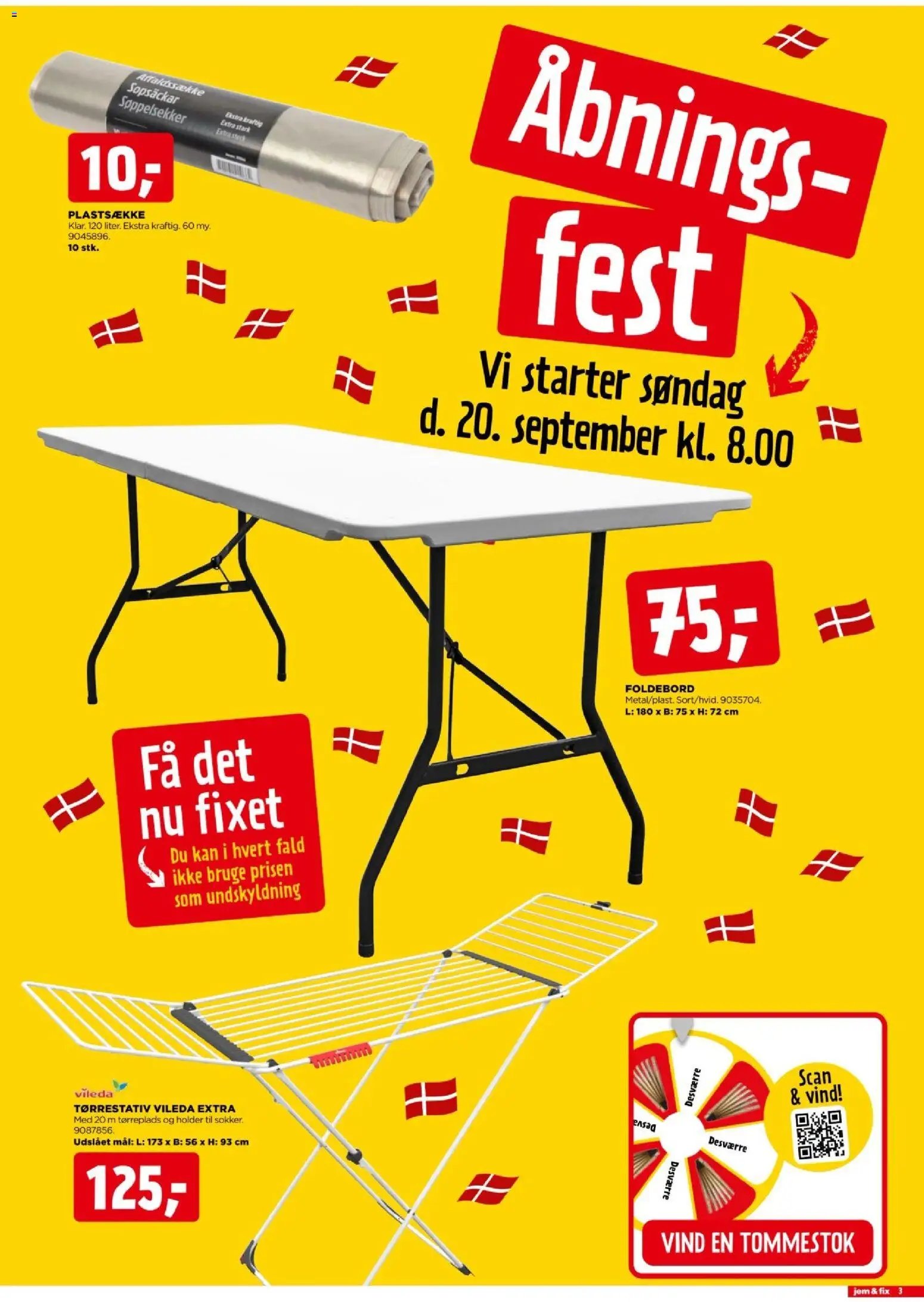Jem & fix tilbudsavis fra 20/09/2026 Jem & fix - Åbningsavis - Frederiksværk