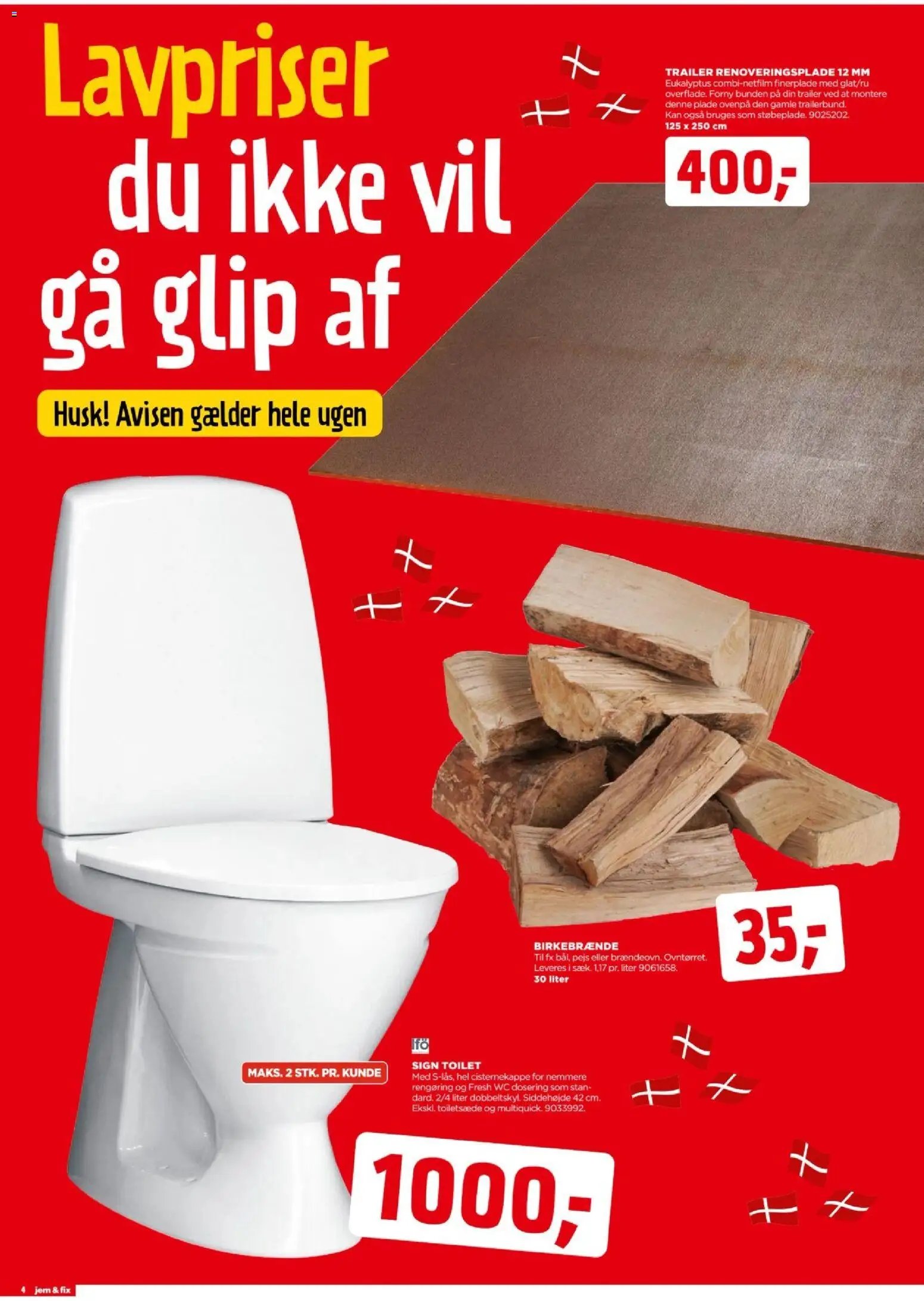 Jem & fix tilbudsavis fra 20/09/2026 Jem & fix - Åbningsavis - Frederiksværk