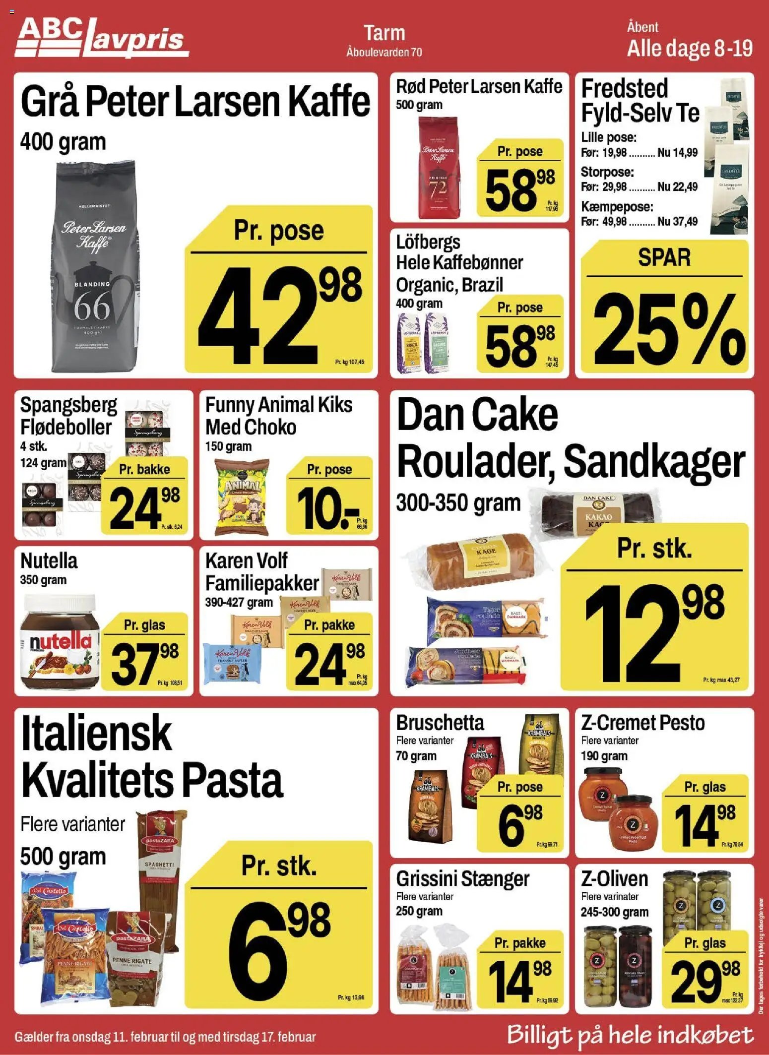 Abc Lavpris tilbudsavis fra 11/02/2026 Tarm