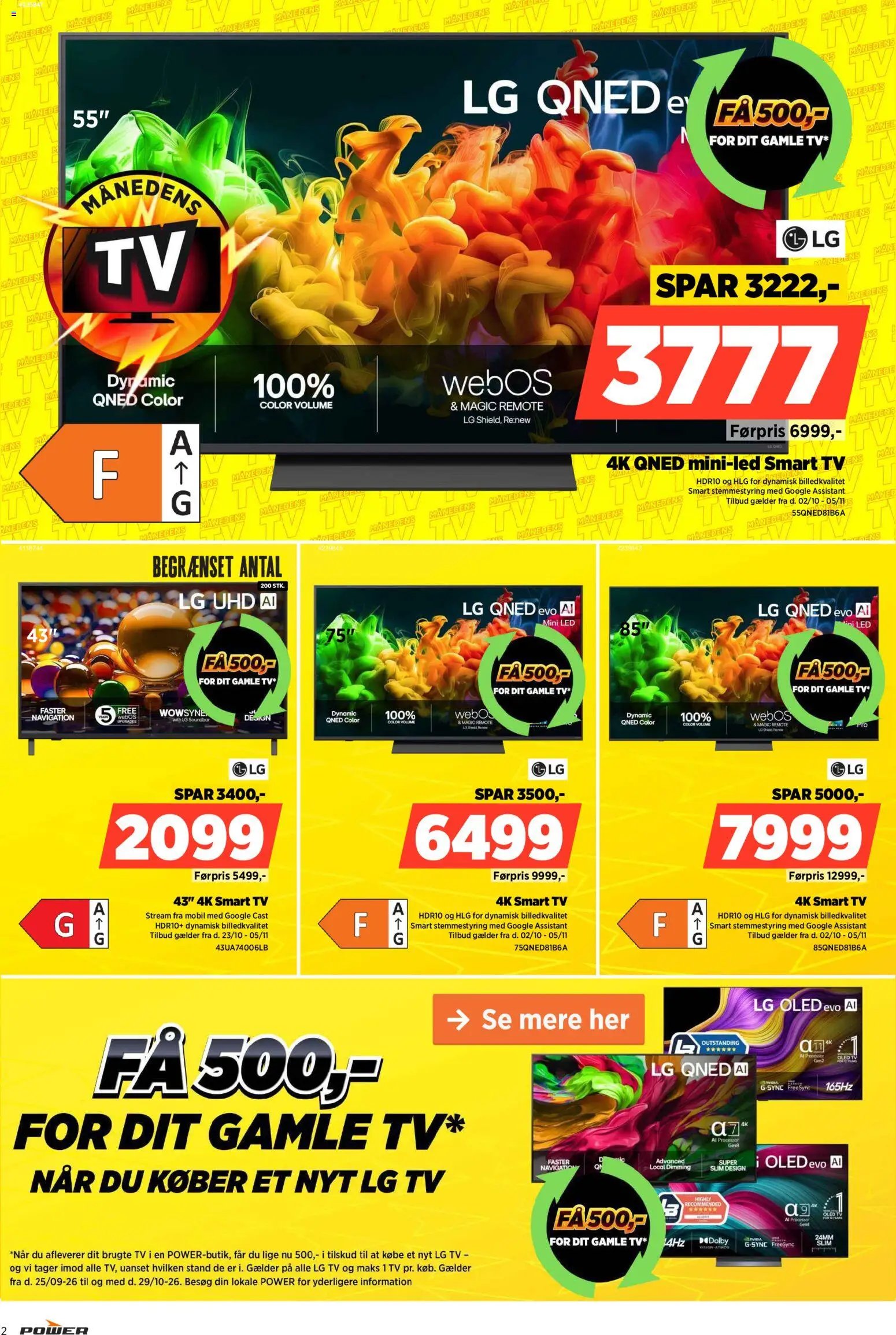 Nye Power tilbud fra 23/10/2026