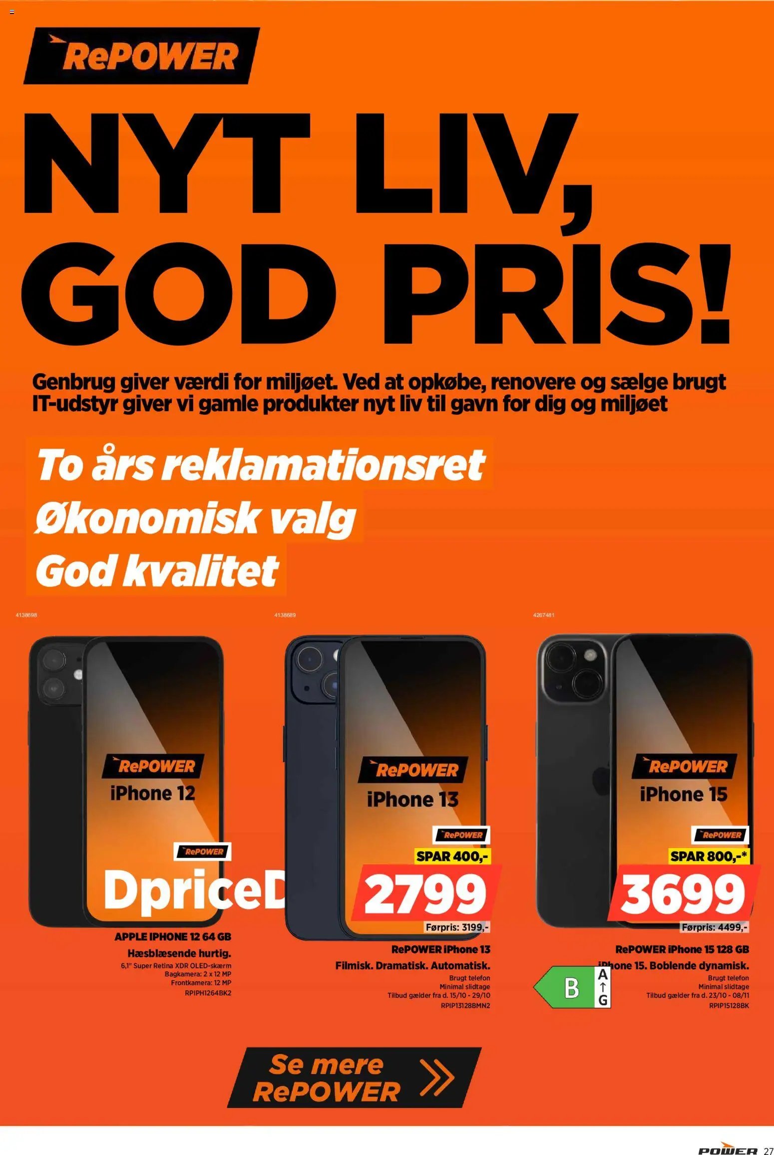 Nye Power tilbud fra 23/10/2026