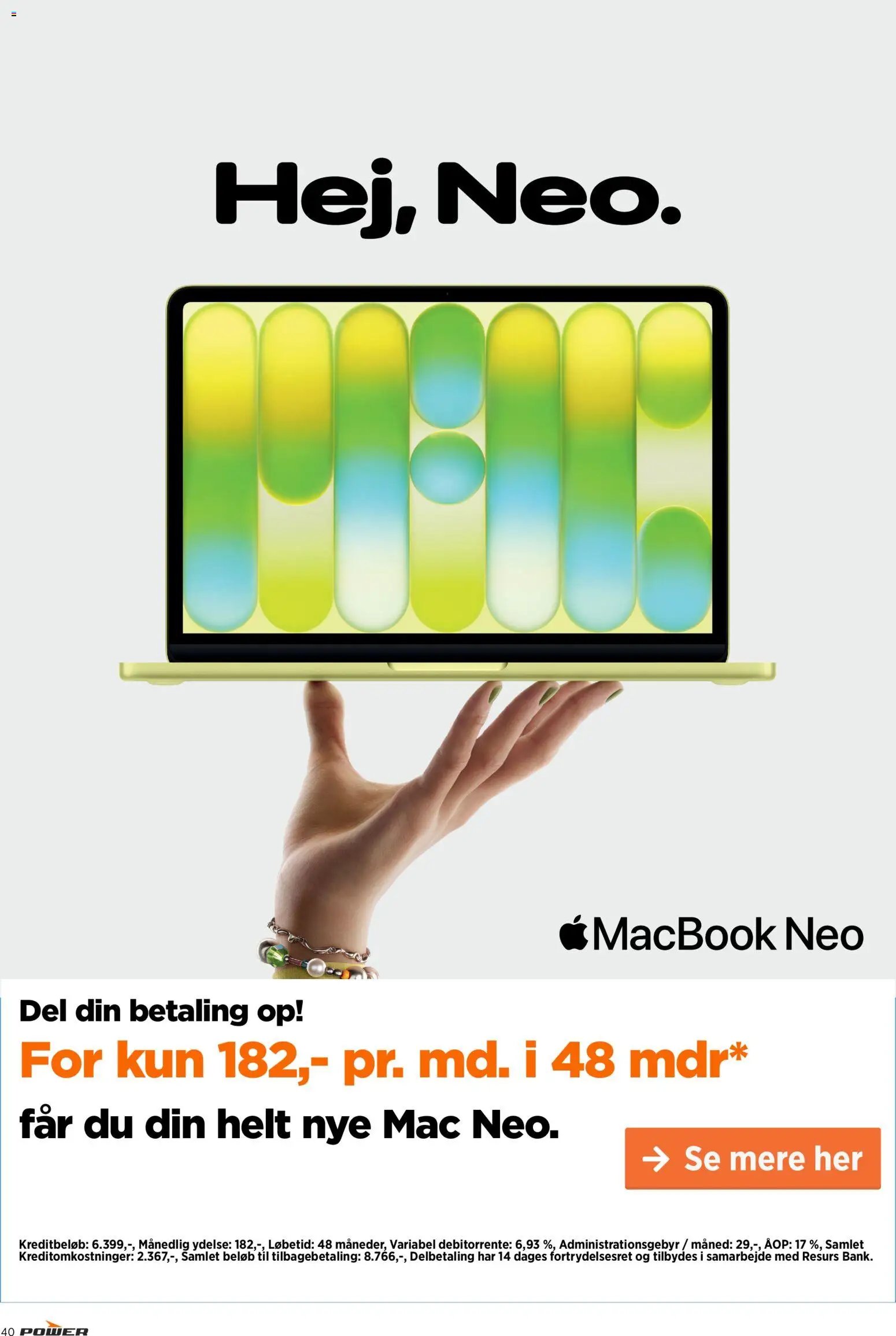 Nye Power tilbud fra 23/10/2026