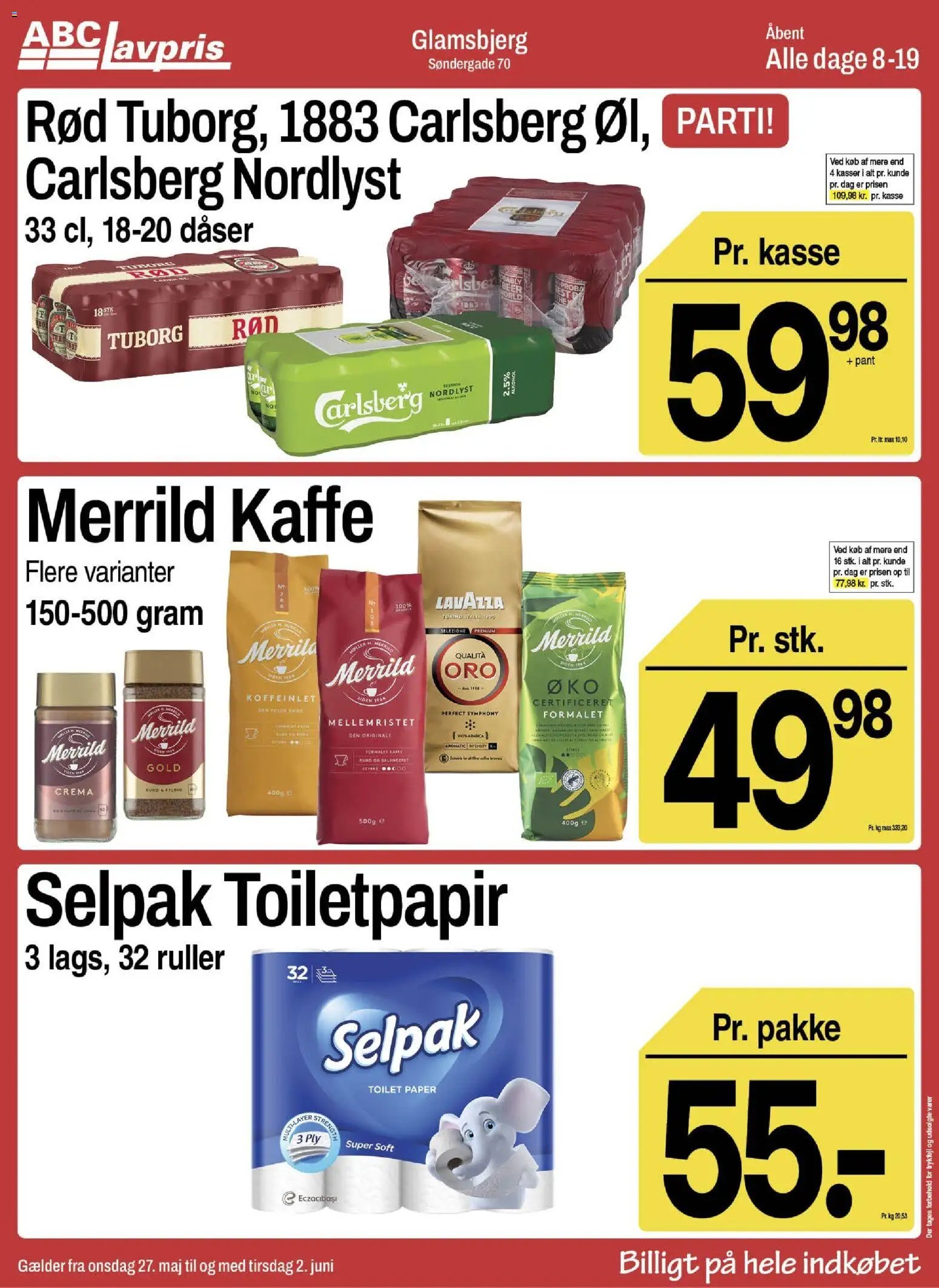 Abc Lavpris tilbudsavis fra 27/05/2026 Abc Lavpris - Glamsbjerg