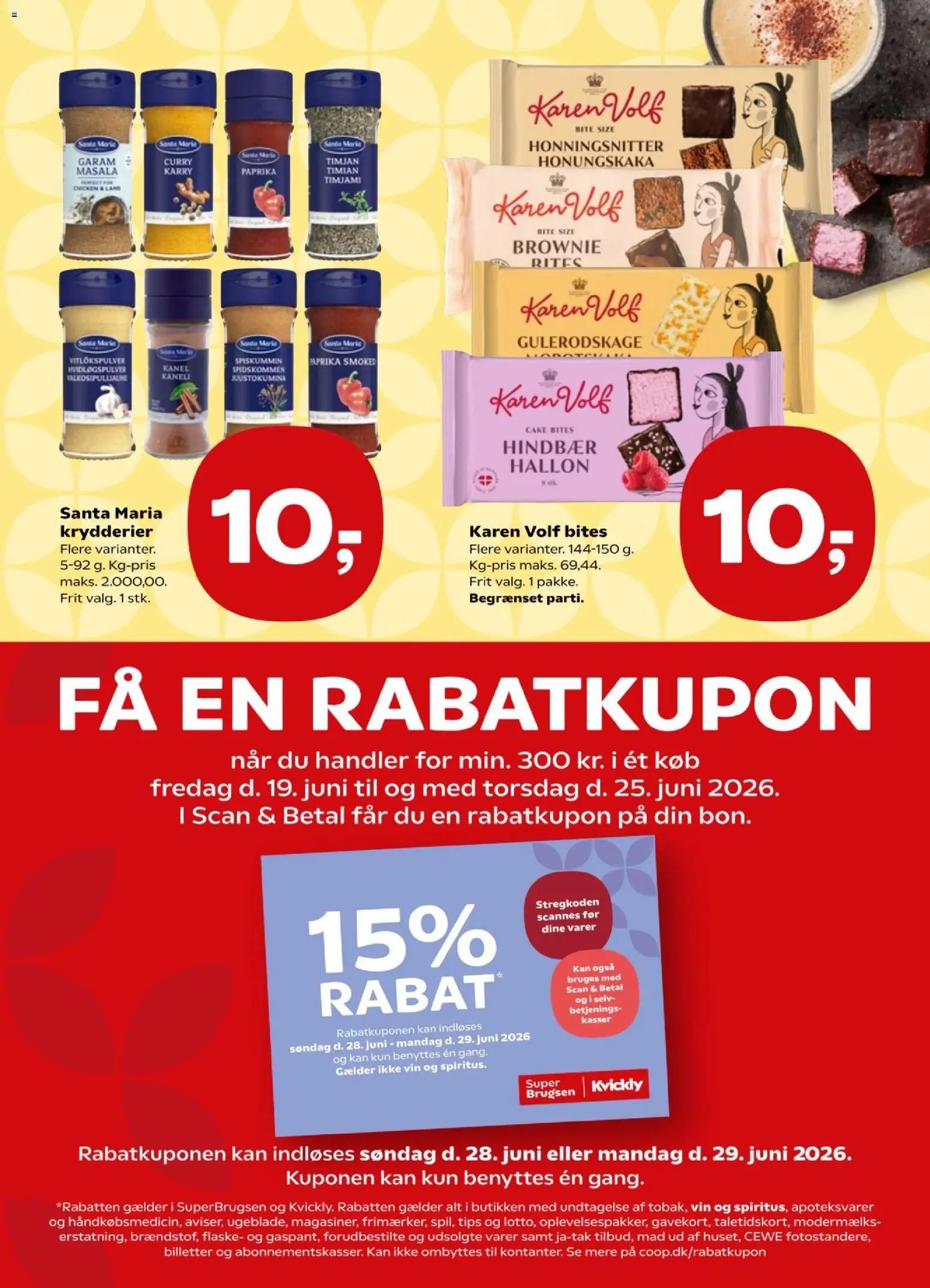 Super Brugsen tilbudsavis fra 19/06/2026 Super Brugs - Tilbudsavis uge 25