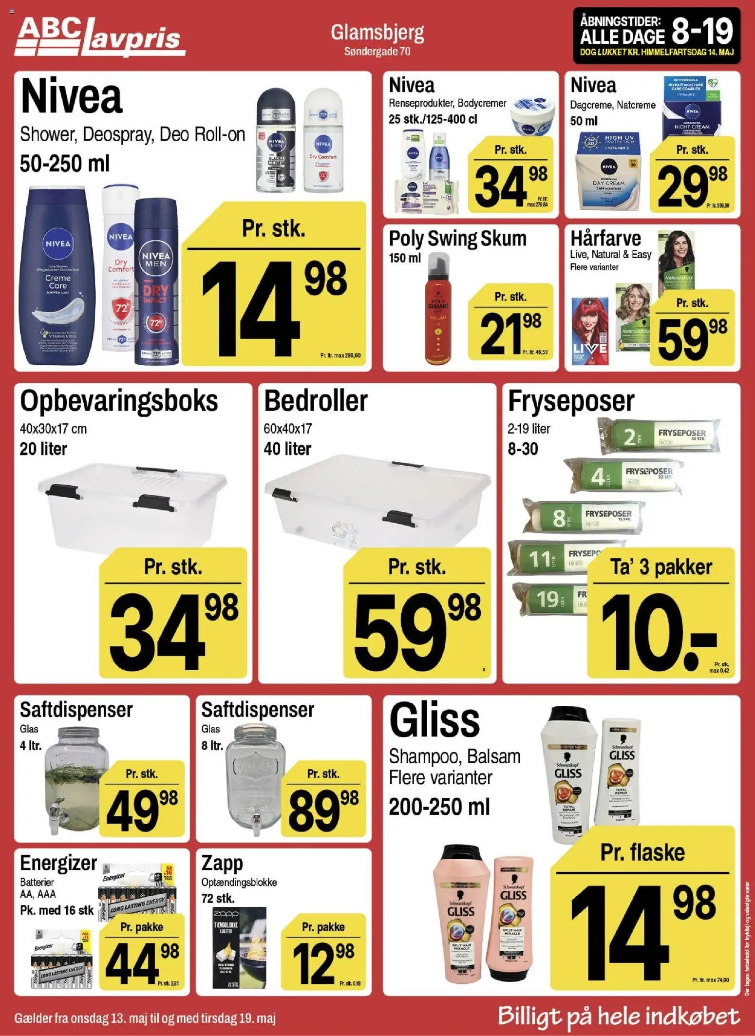 Abc Lavpris tilbudsavis fra 13/05/2026 Abc Lavpris - Glamsbjerg