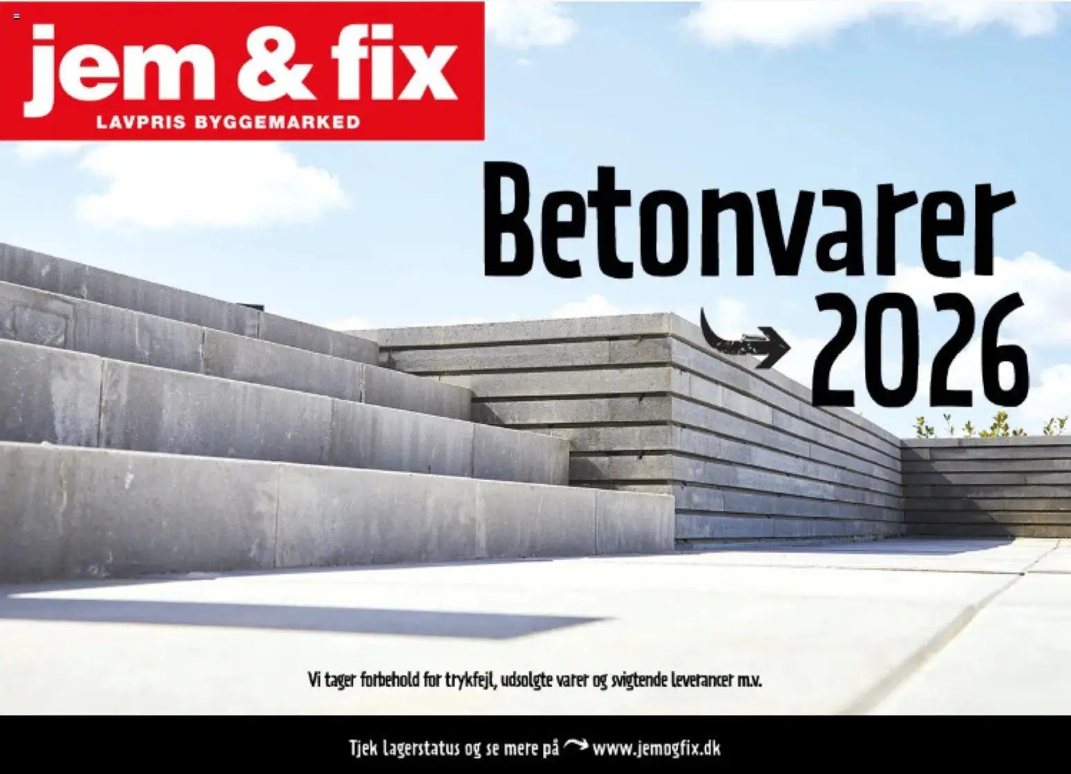 Jem & fix tilbudsavis fra 01/05/2026 Jem & fix - Betonvarekatalog