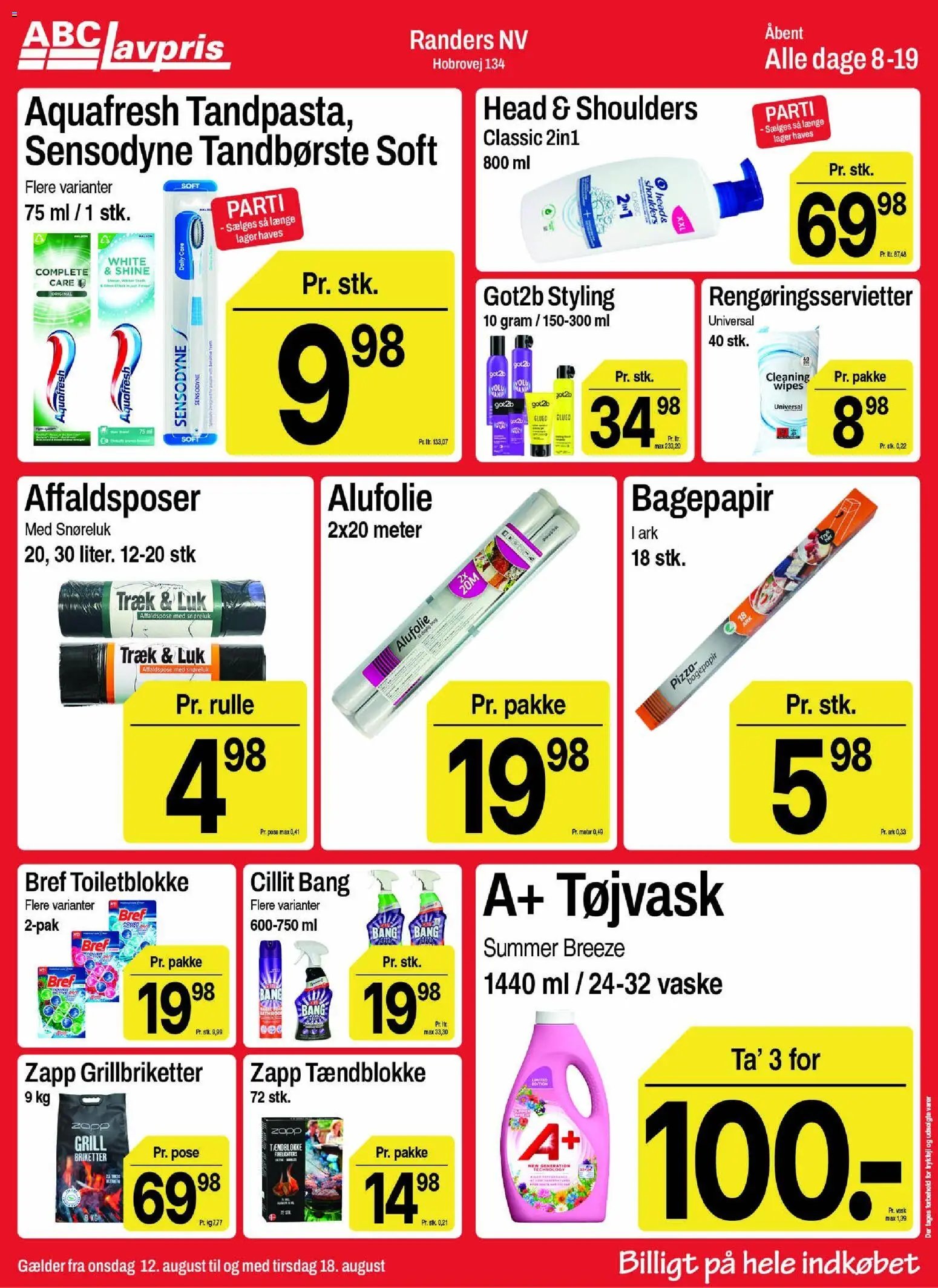 Abc Lavpris tilbudsavis fra 12/08/2026 Abc Lavpris - Tilbudsavis