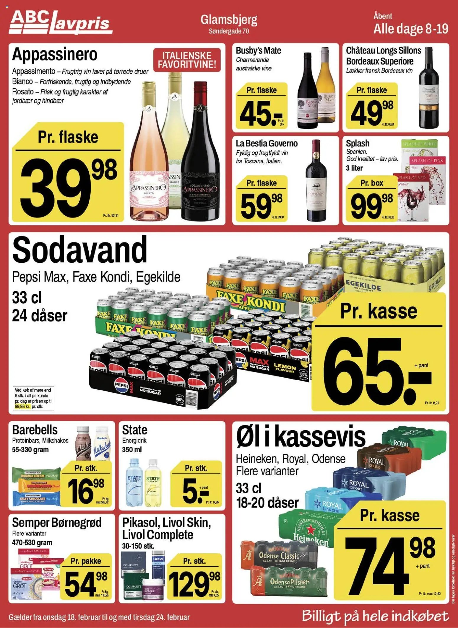 Abc Lavpris tilbudsavis fra 18/02/2026 Glamsbjerg