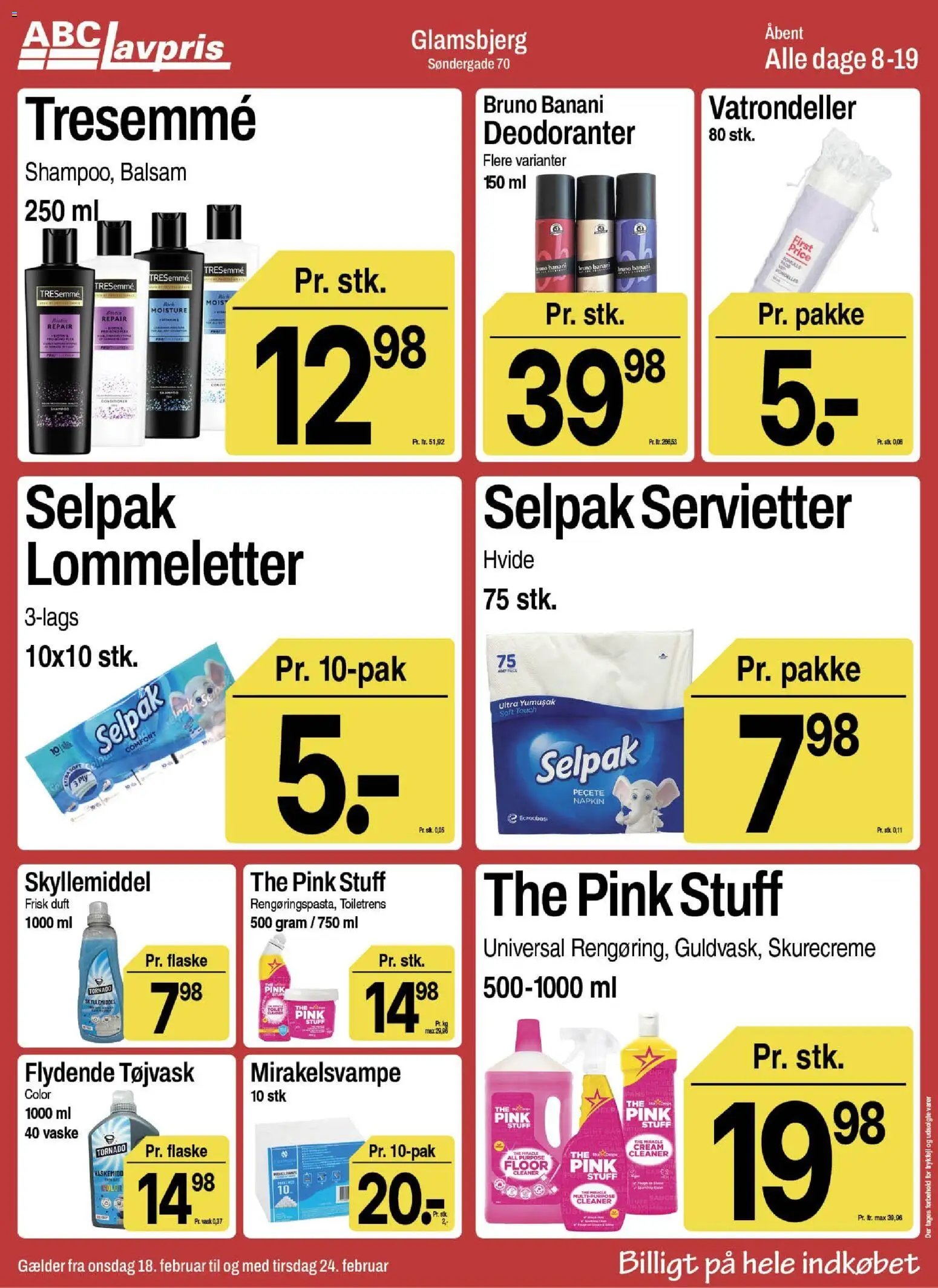 Abc Lavpris tilbudsavis fra 18/02/2026 Glamsbjerg