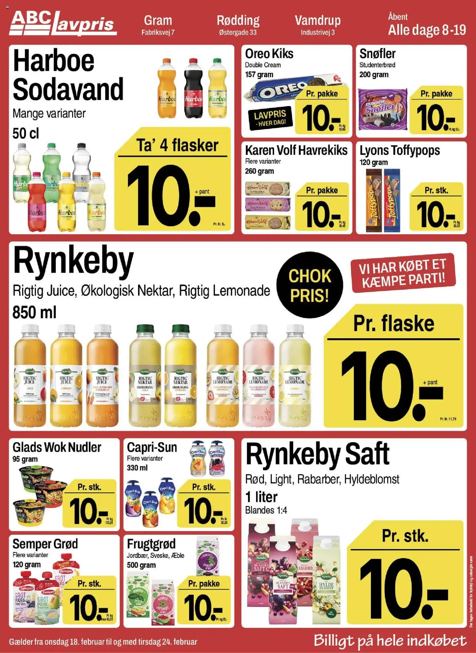 Abc Lavpris tilbudsavis fra 18/02/2026 Gram