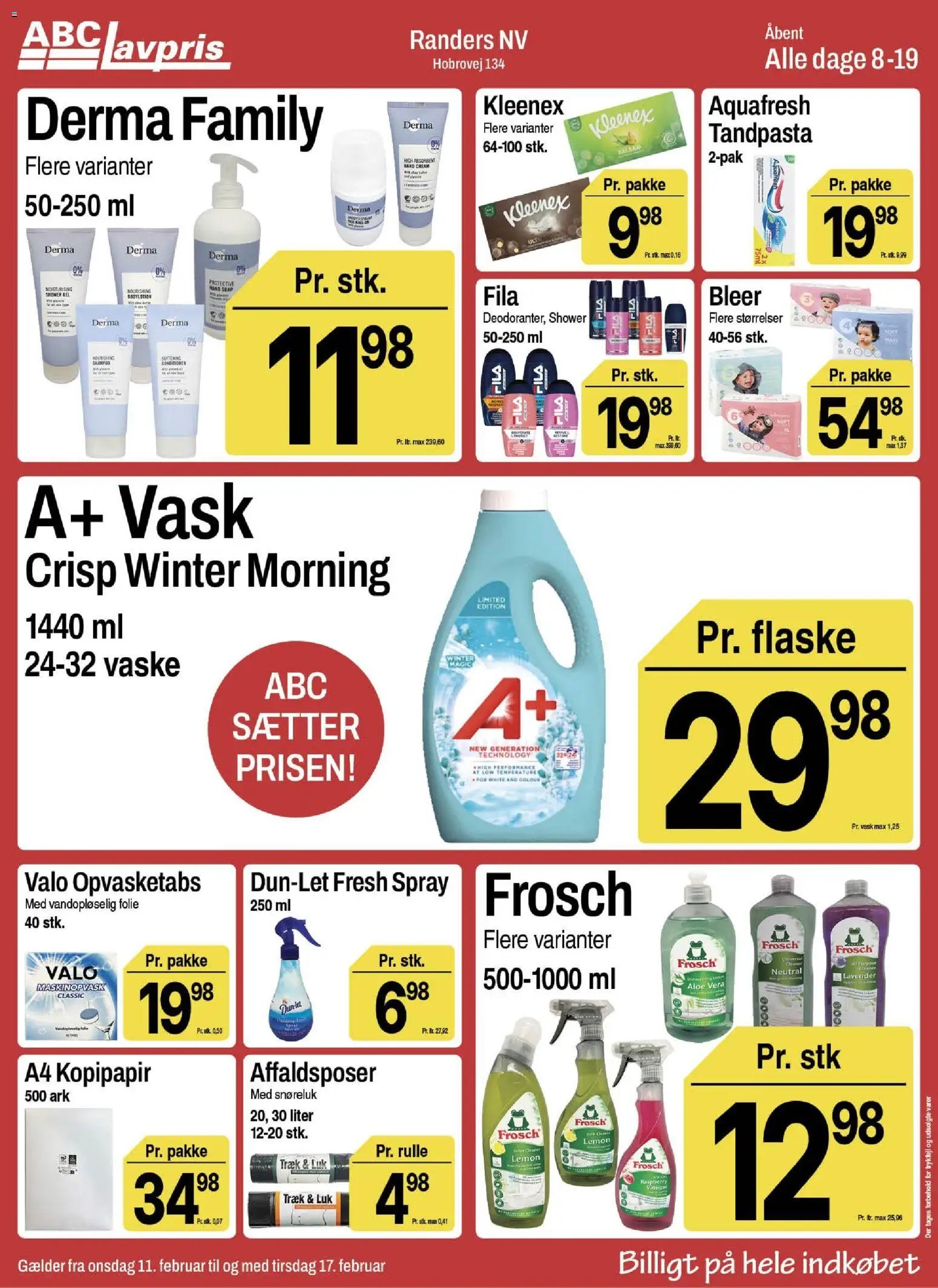 Abc Lavpris tilbudsavis fra 11/02/2026 Randers NV