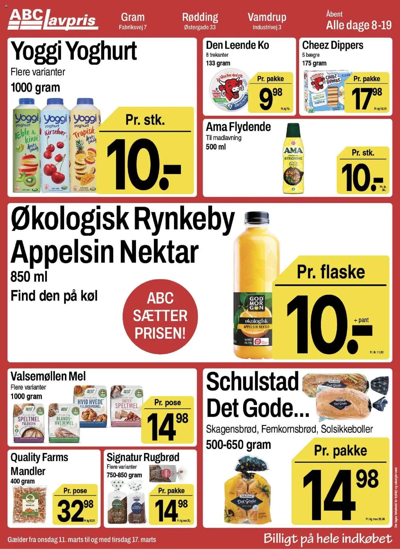 Abc Lavpris tilbudsavis fra 11/03/2026 Abc Lavpris - Gram