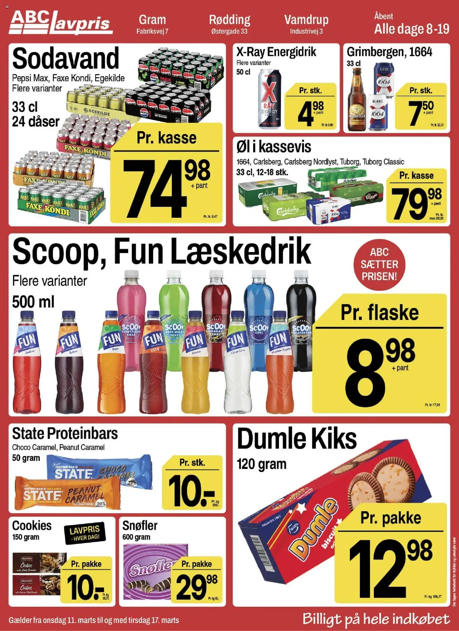Abc Lavpris tilbudsavis fra 11/03/2026 Abc Lavpris - Gram