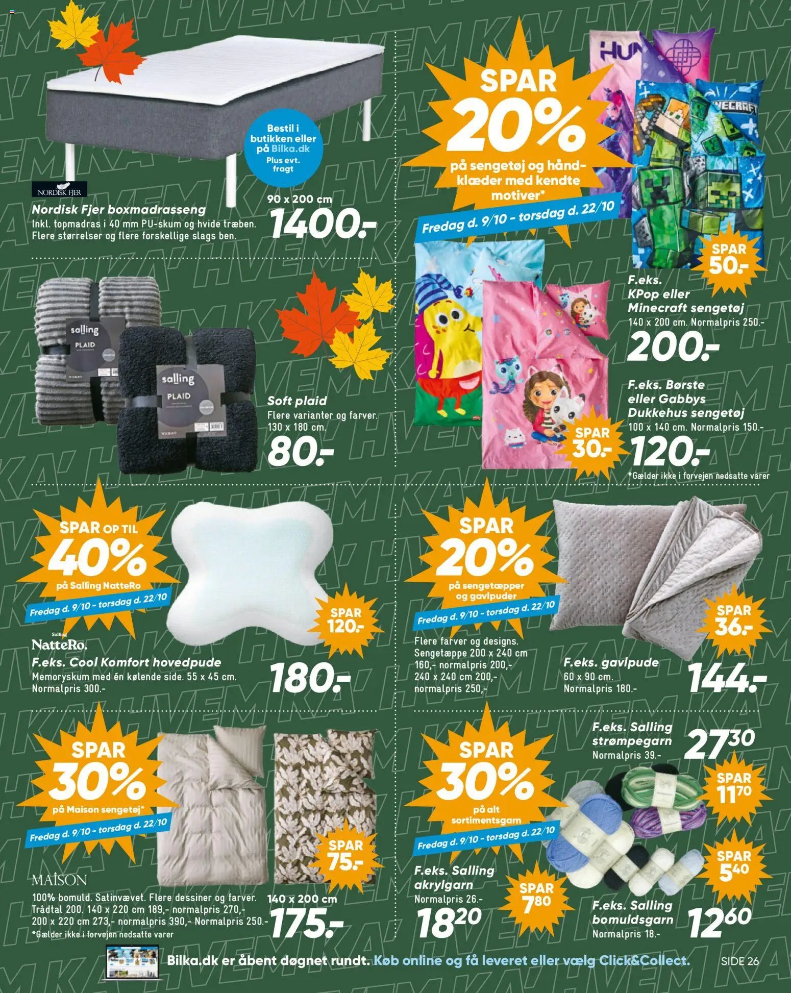 Nye Bilka tilbud fra 09/10/2026