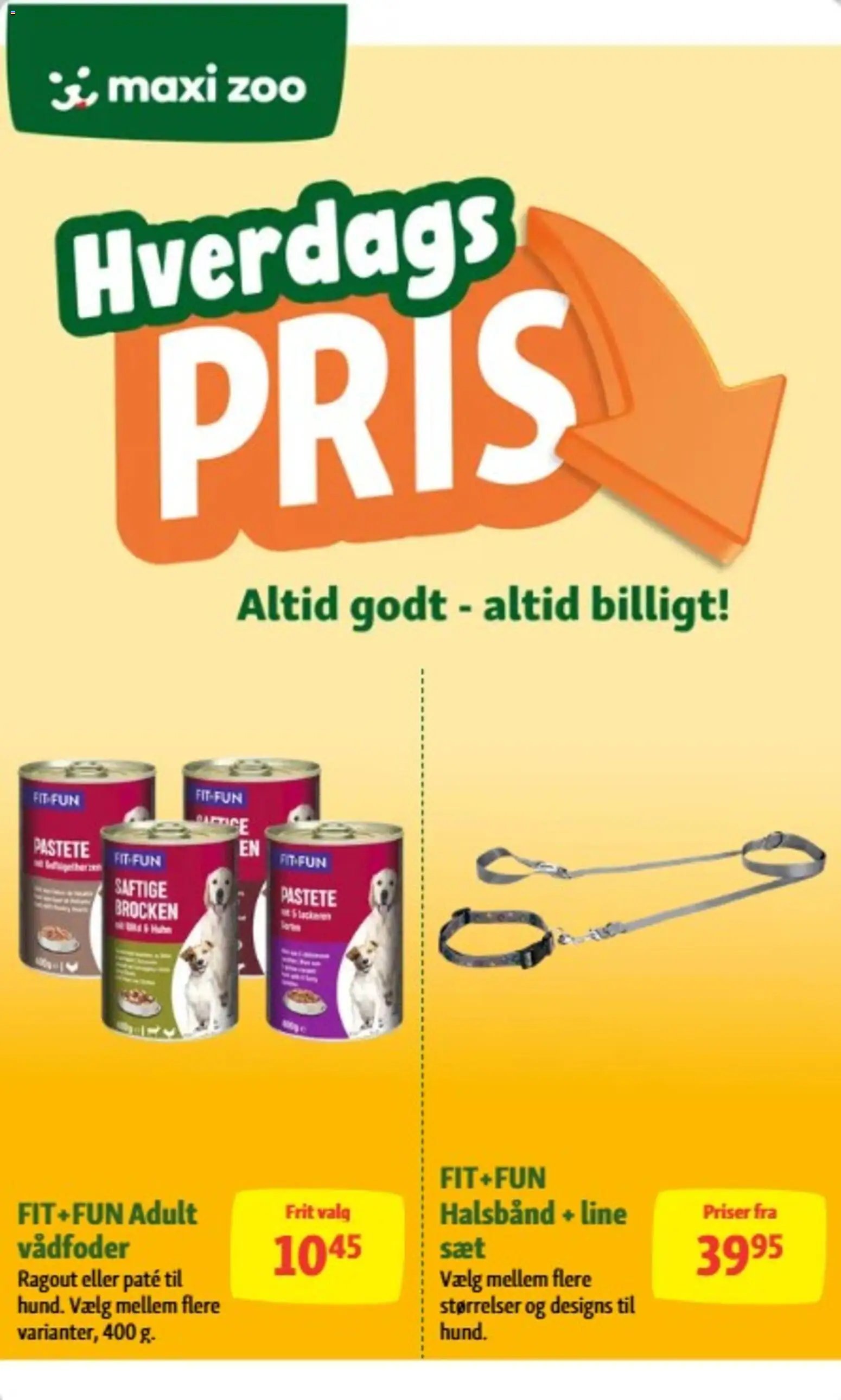 Nye Maxi Zoo tilbud fra 14/10/2026