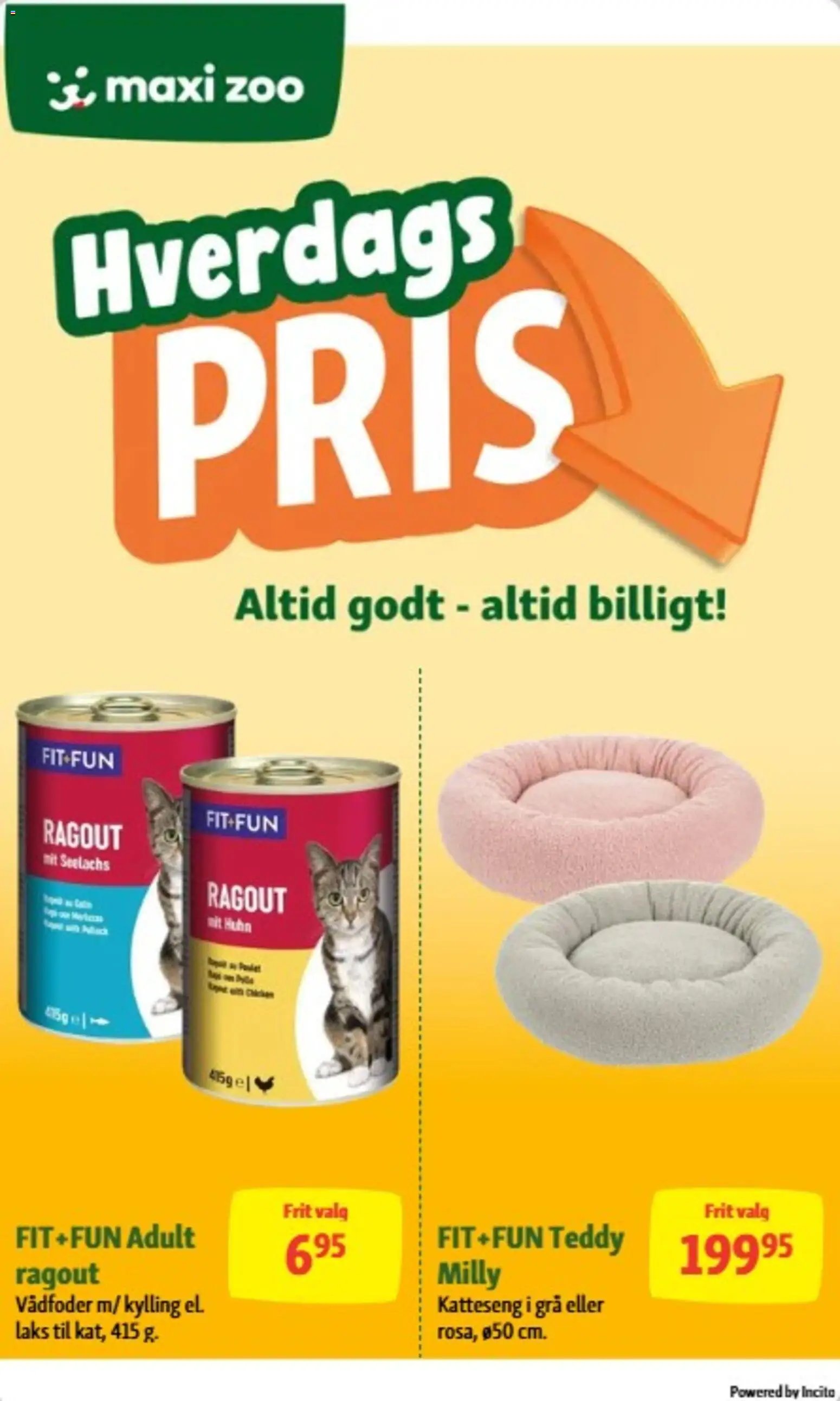 Nye Maxi Zoo tilbud fra 14/10/2026