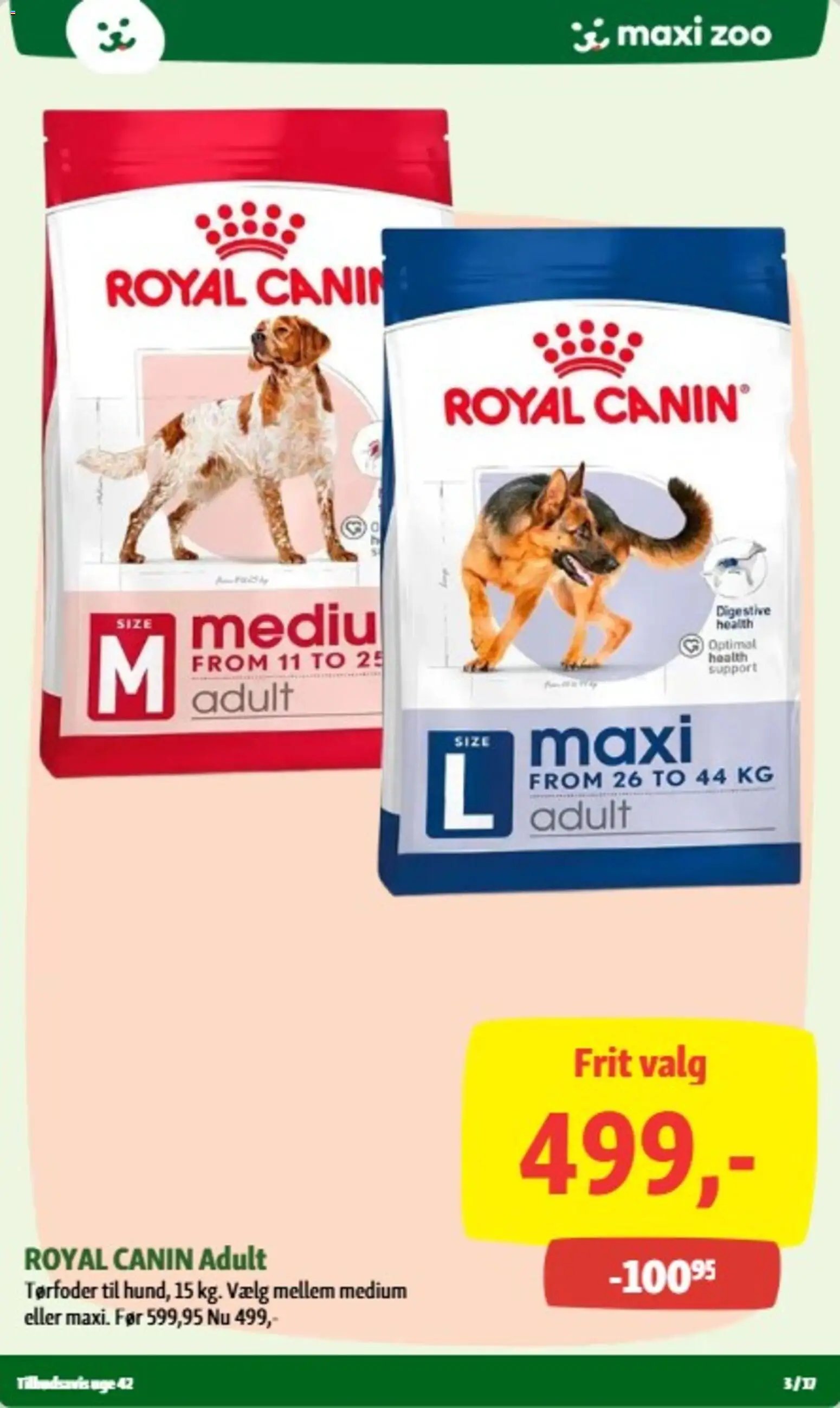 Nye Maxi Zoo tilbud fra 14/10/2026