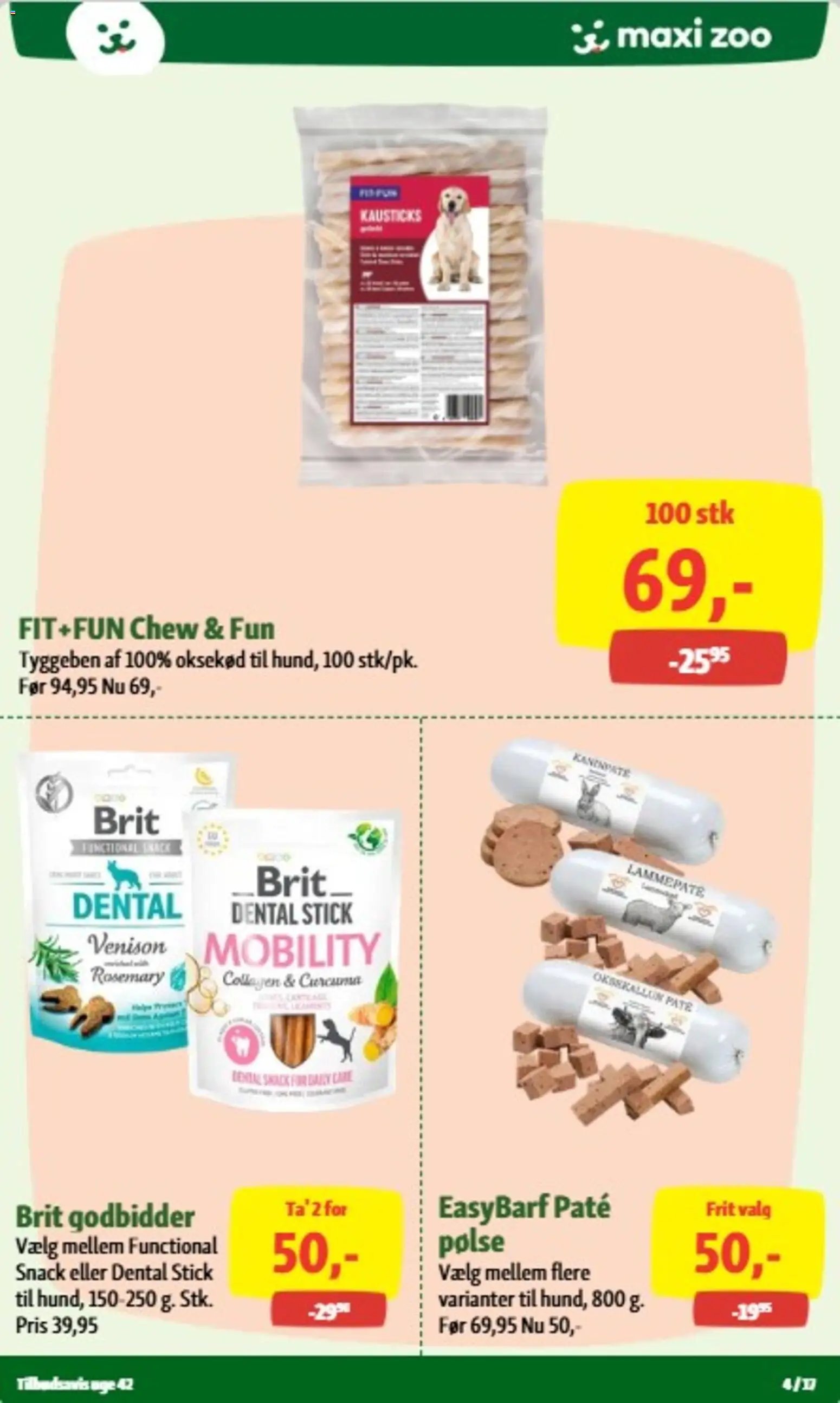 Nye Maxi Zoo tilbud fra 14/10/2026