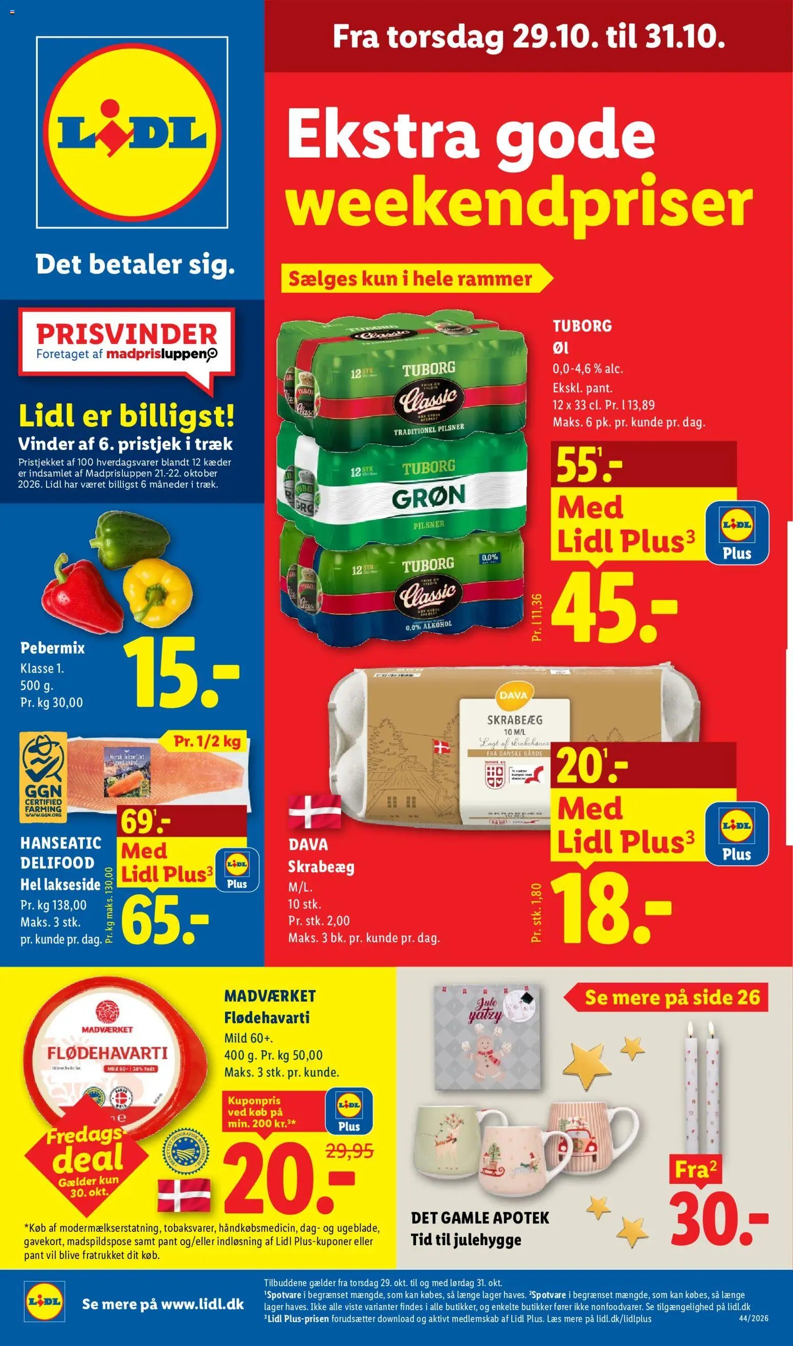 Nye Lidl tilbud fra 25/10/2026