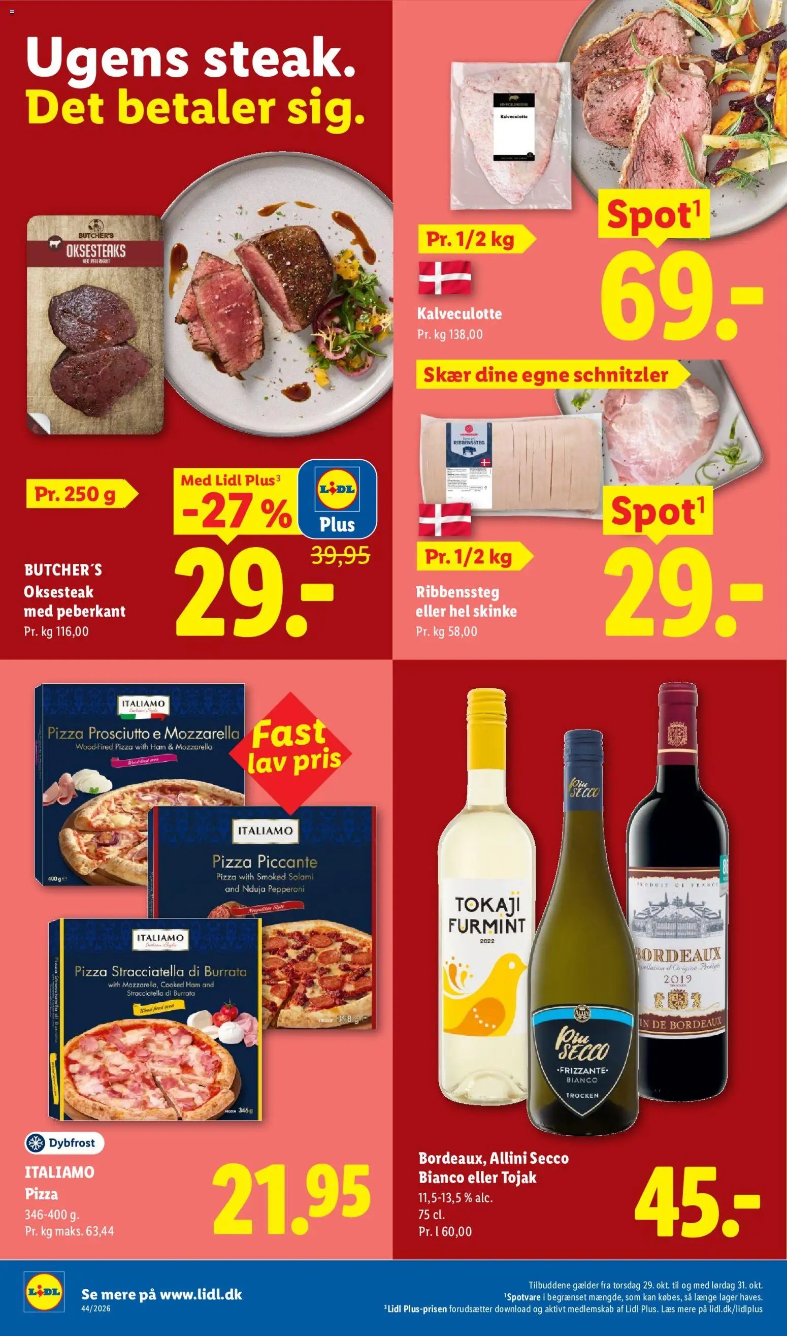 Nye Lidl tilbud fra 25/10/2026