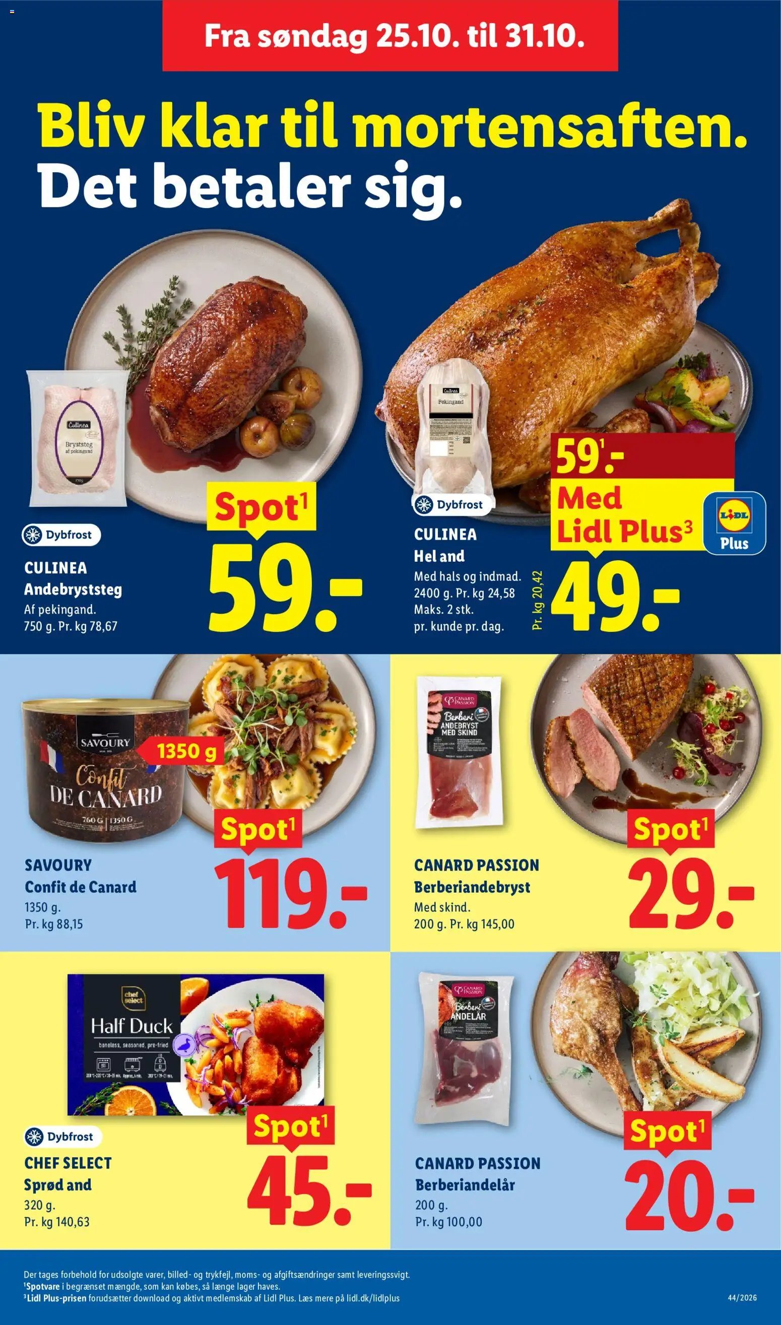 Nye Lidl tilbud fra 25/10/2026