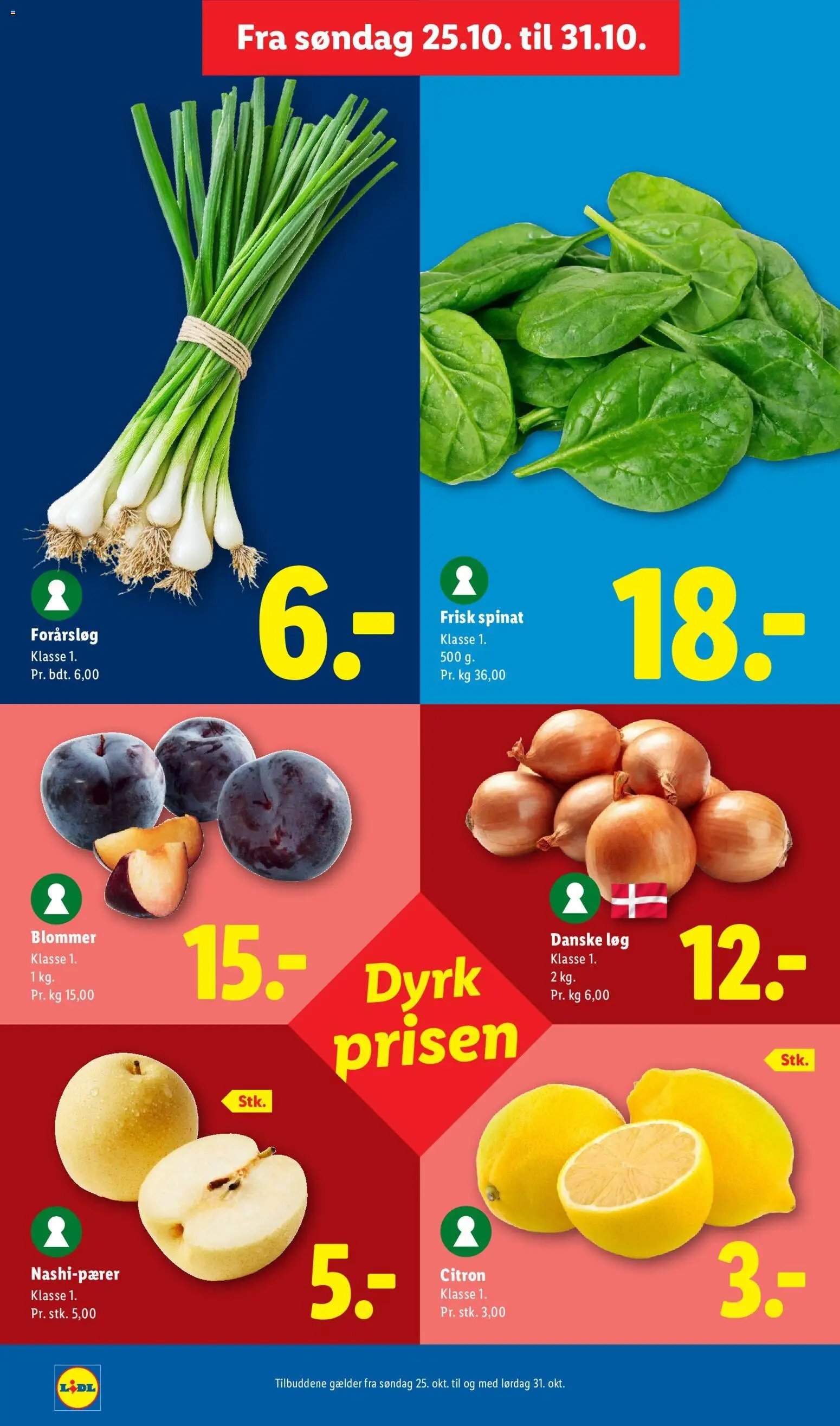 Nye Lidl tilbud fra 25/10/2026
