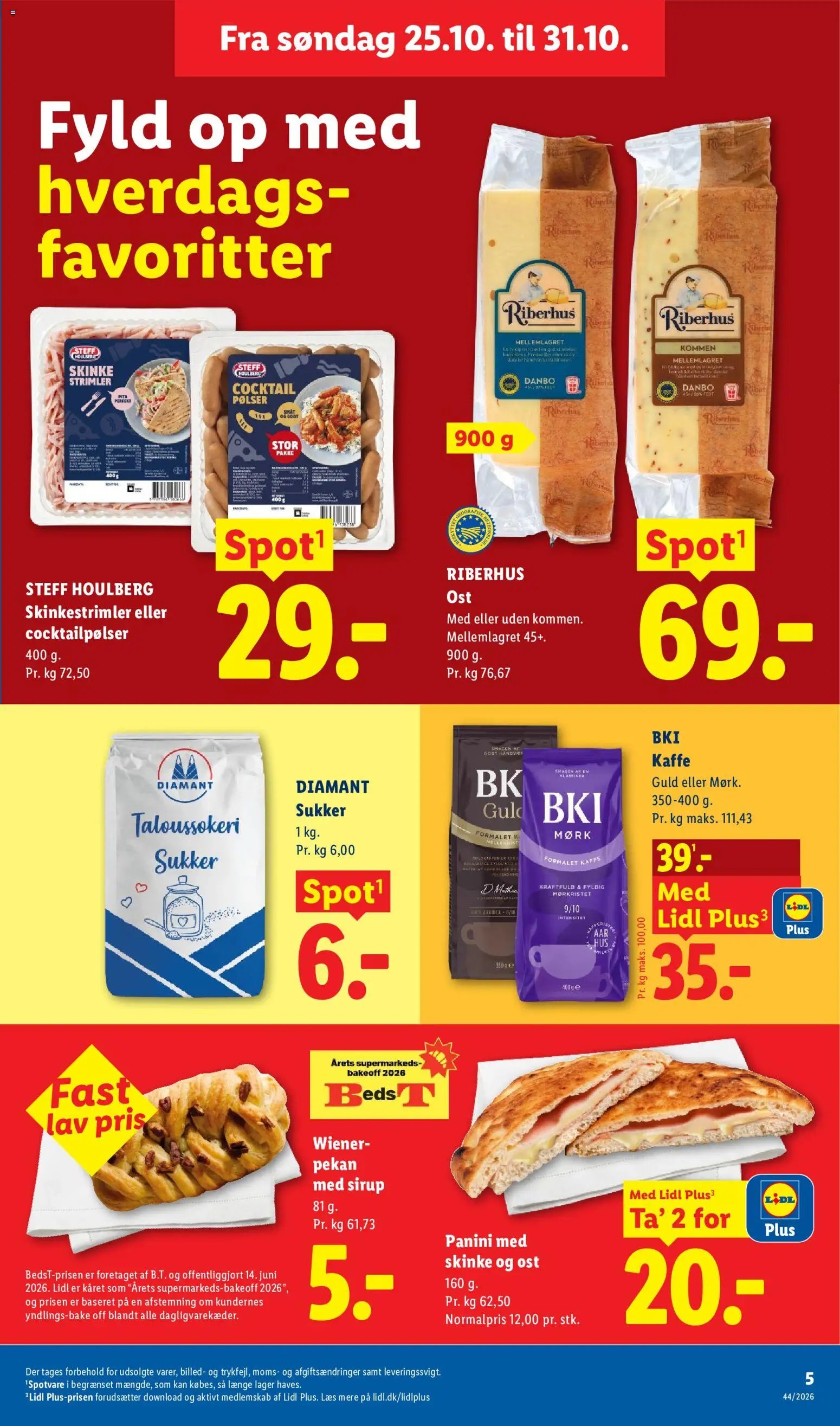 Nye Lidl tilbud fra 25/10/2026