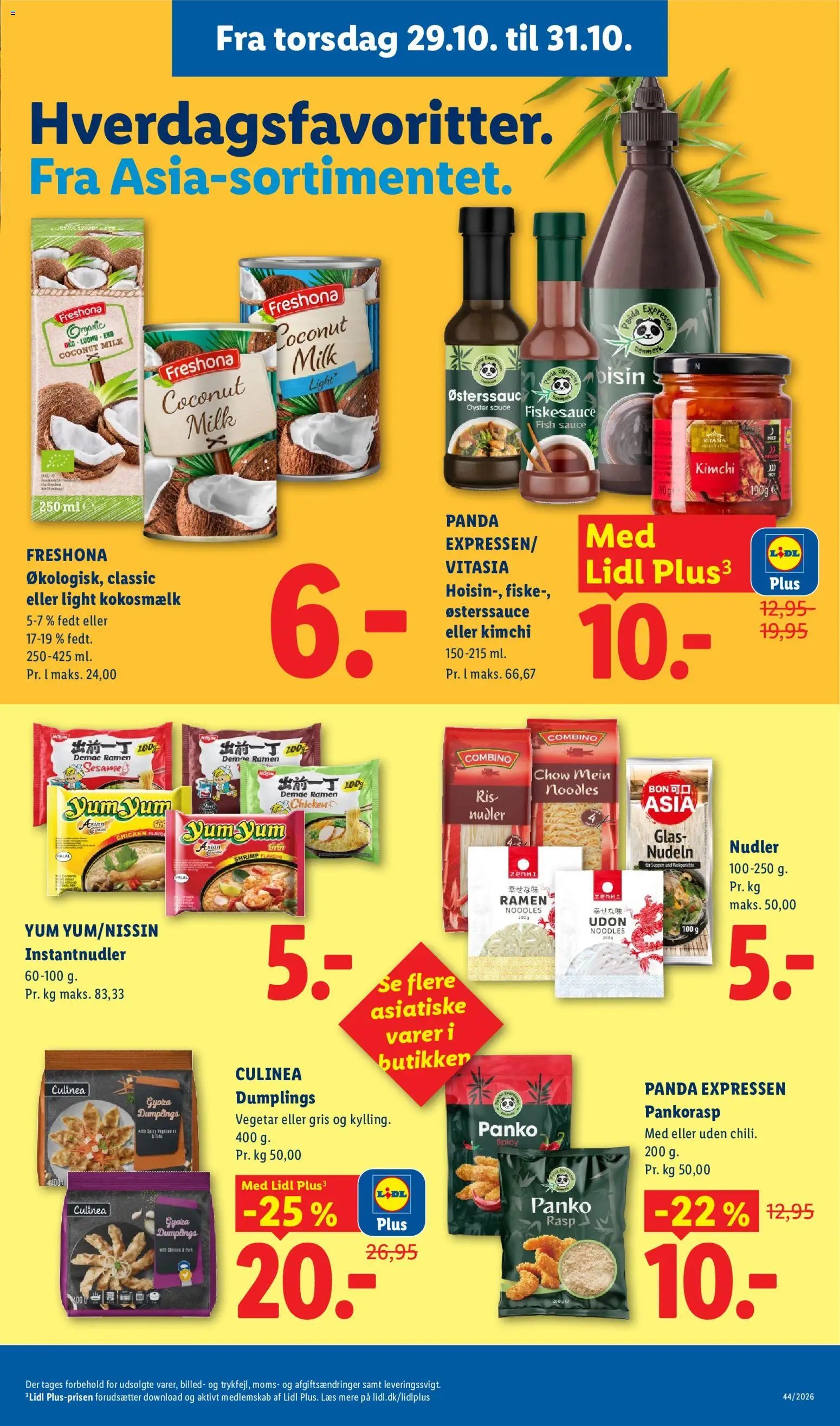Nye Lidl tilbud fra 25/10/2026
