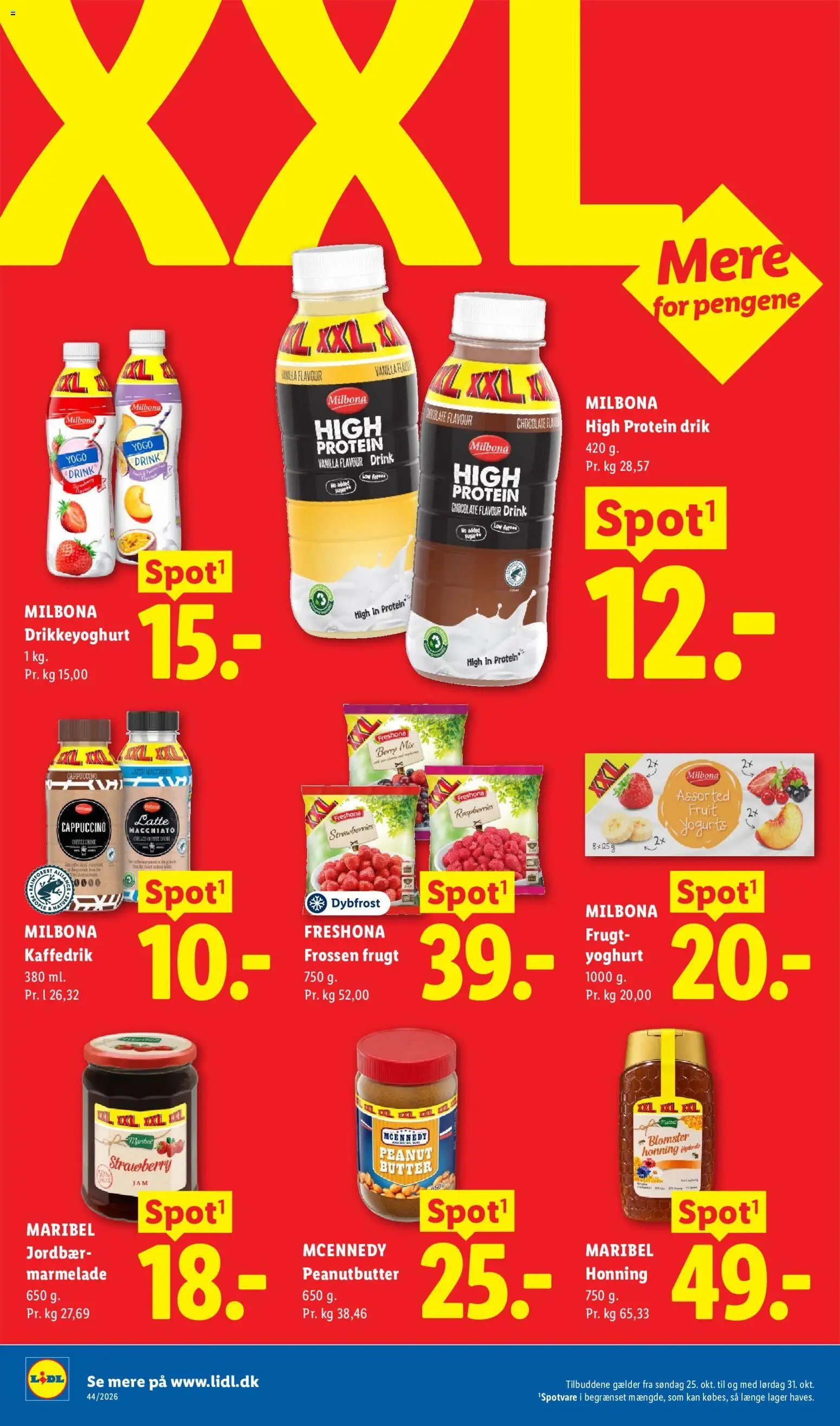 Nye Lidl tilbud fra 25/10/2026