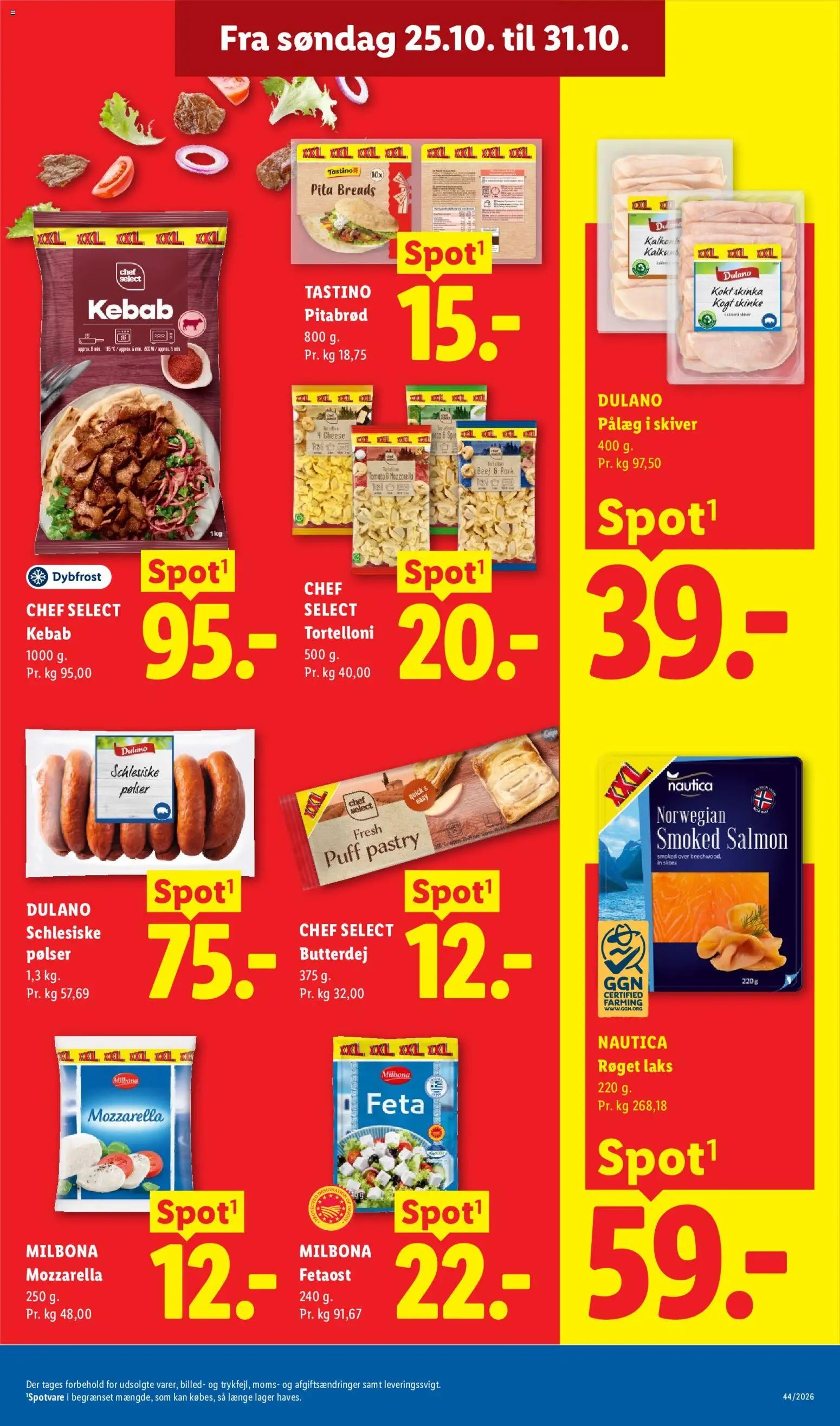 Nye Lidl tilbud fra 25/10/2026