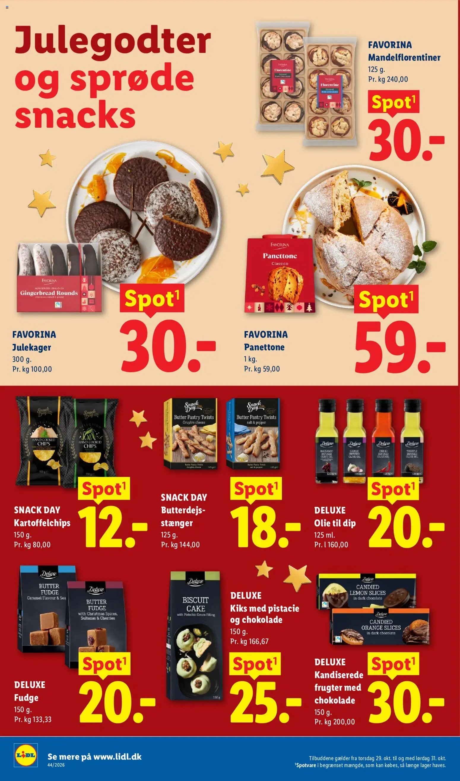 Nye Lidl tilbud fra 25/10/2026