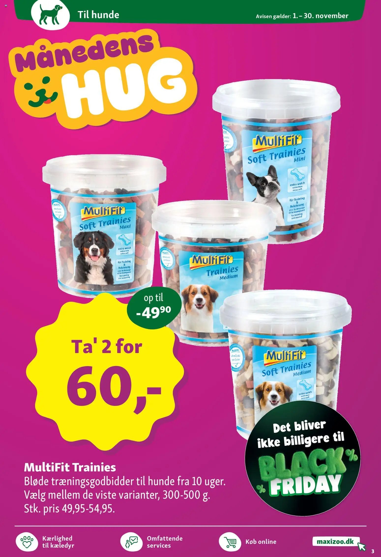 Maxi Zoo tilbudsavis fra 01/11/2025 Black Friday