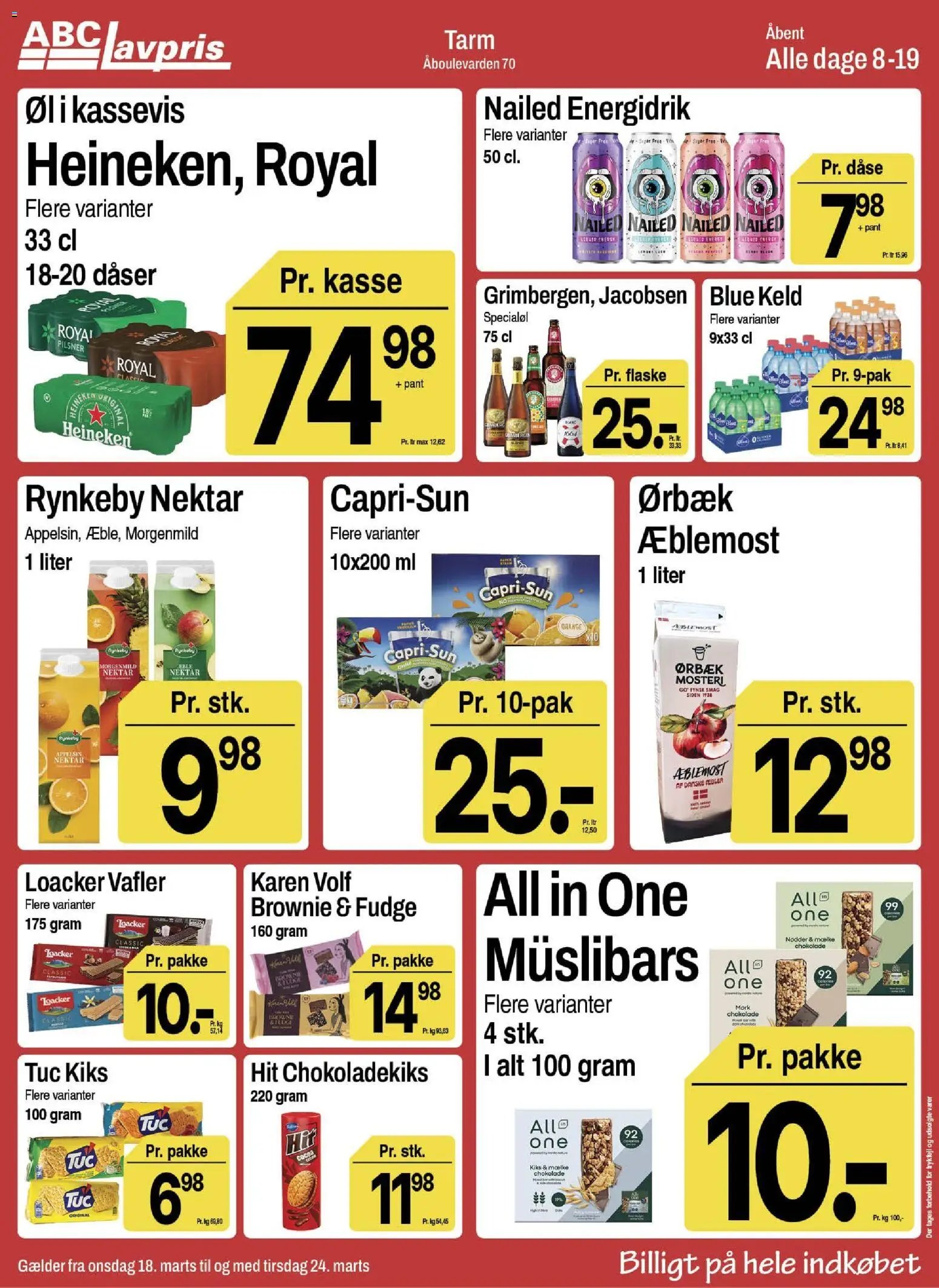 Abc Lavpris tilbudsavis fra 18/03/2026 Abc Lavpris - Tarm