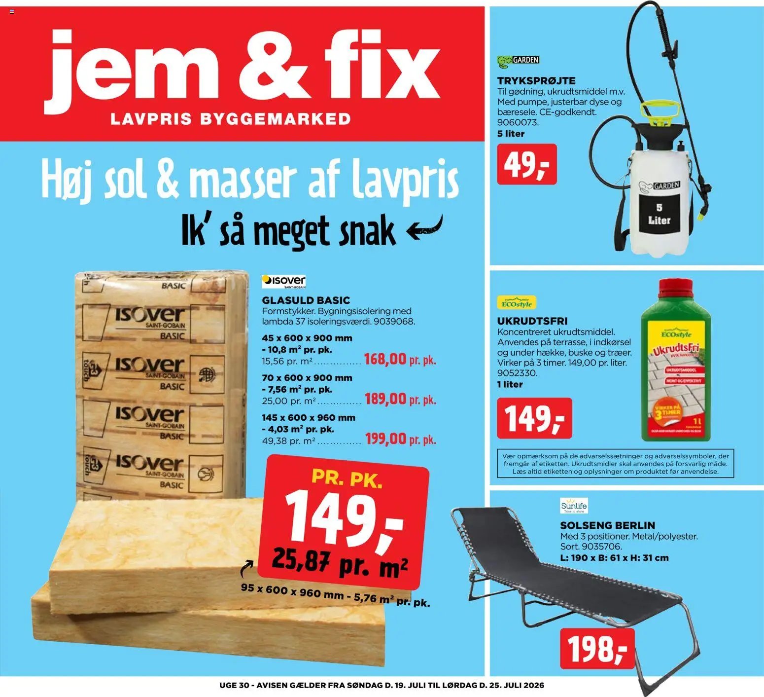 Jem & fix tilbudsavis fra 19/07/2026 Jem & fix - Tilbudsavis uge 30