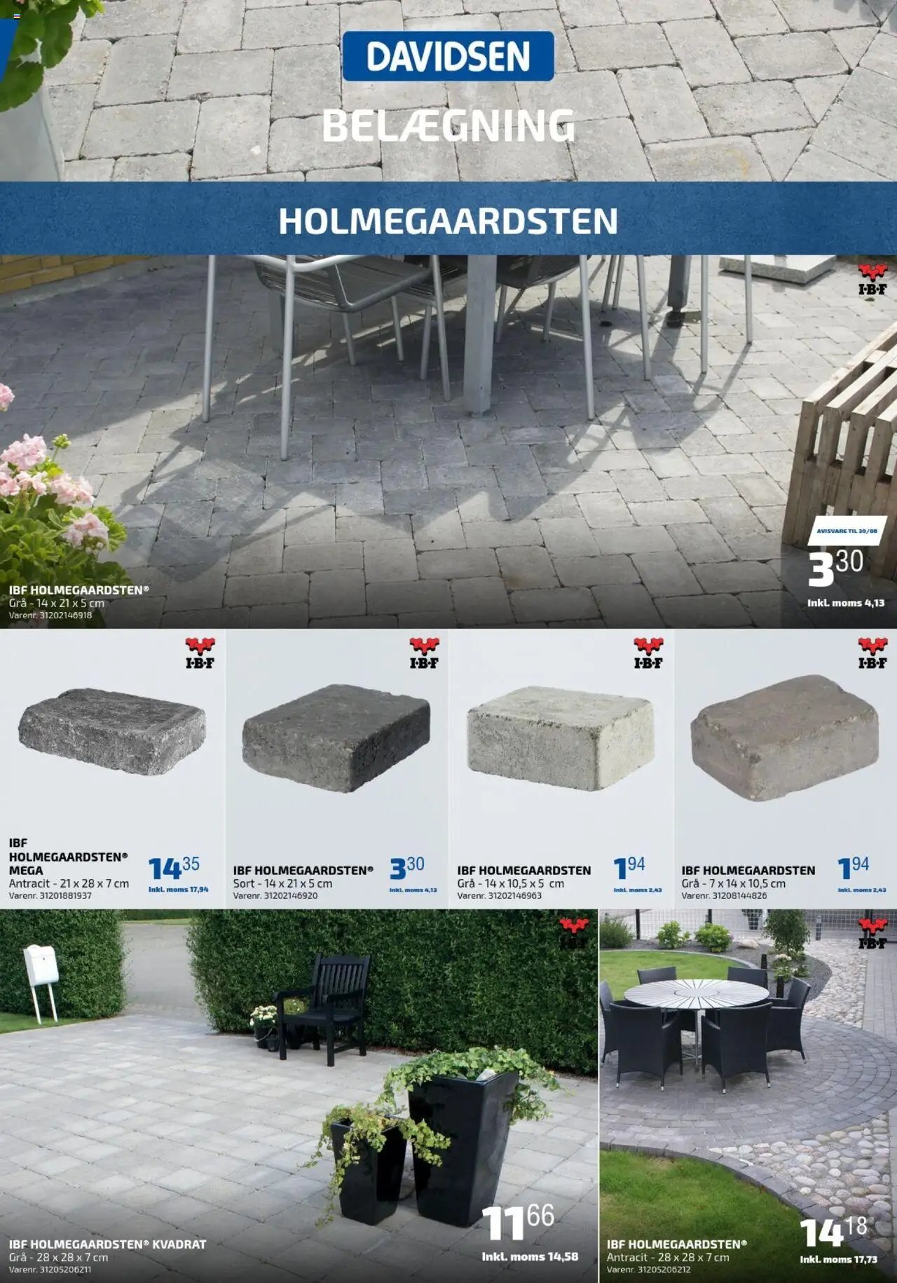 Davidsen tilbudsavis fra 09/04/2024 Belægning (ekskl. moms)