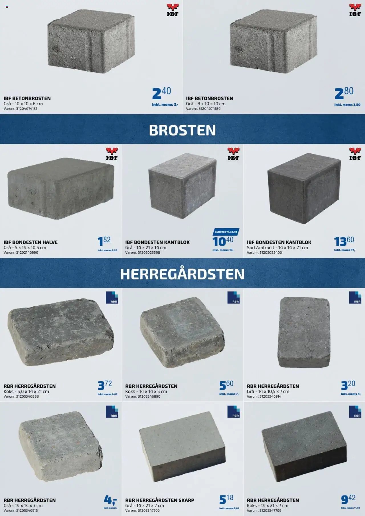 Davidsen tilbudsavis fra 09/04/2024 Belægning (ekskl. moms)