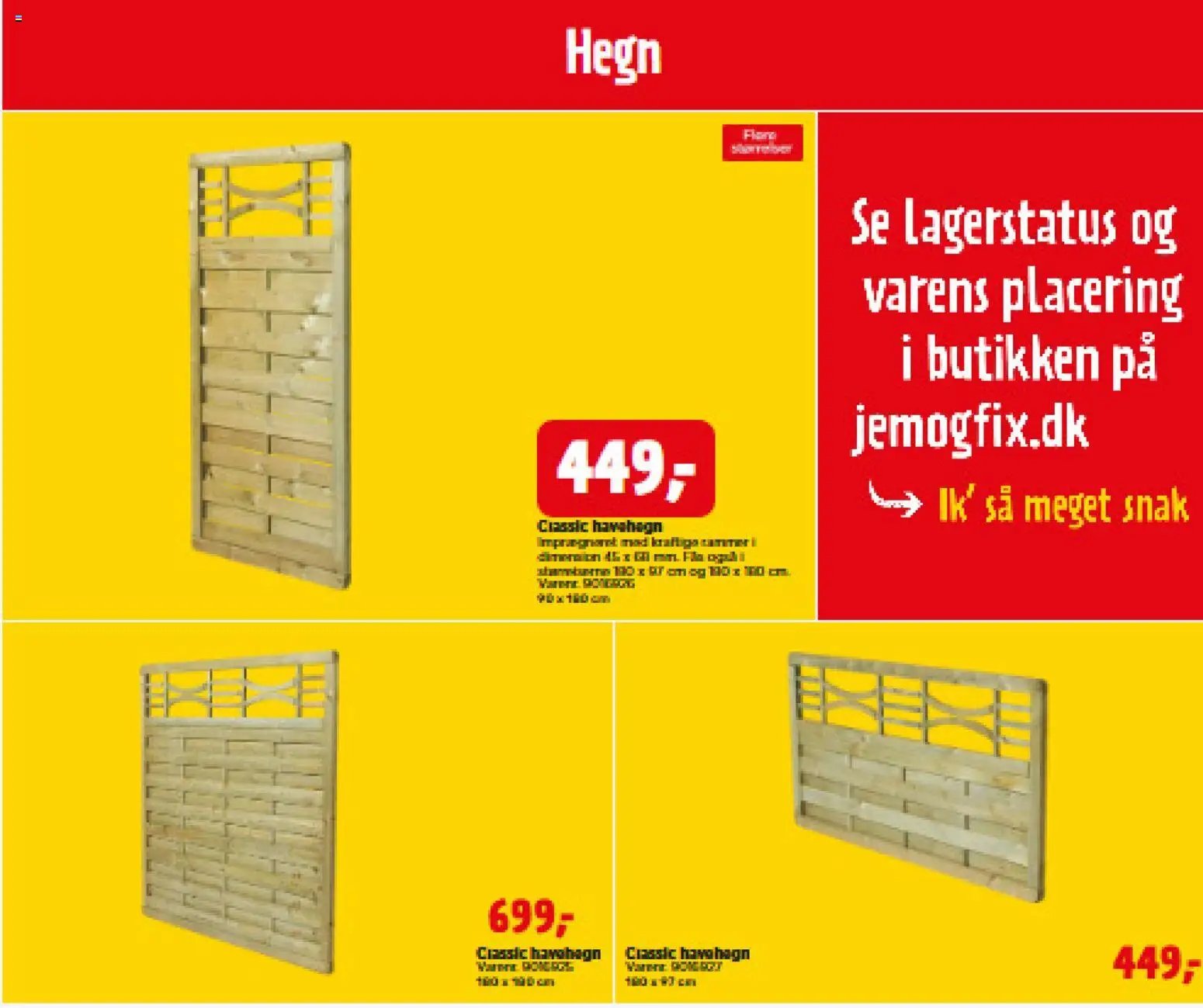 Jem & fix tilbudsavis fra 21/05/2026 Jem & fix - Hegnskatalog
