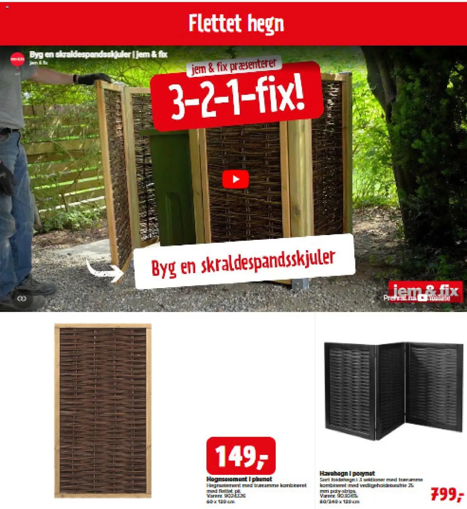 Jem & fix tilbudsavis fra 21/05/2026 Jem & fix - Hegnskatalog