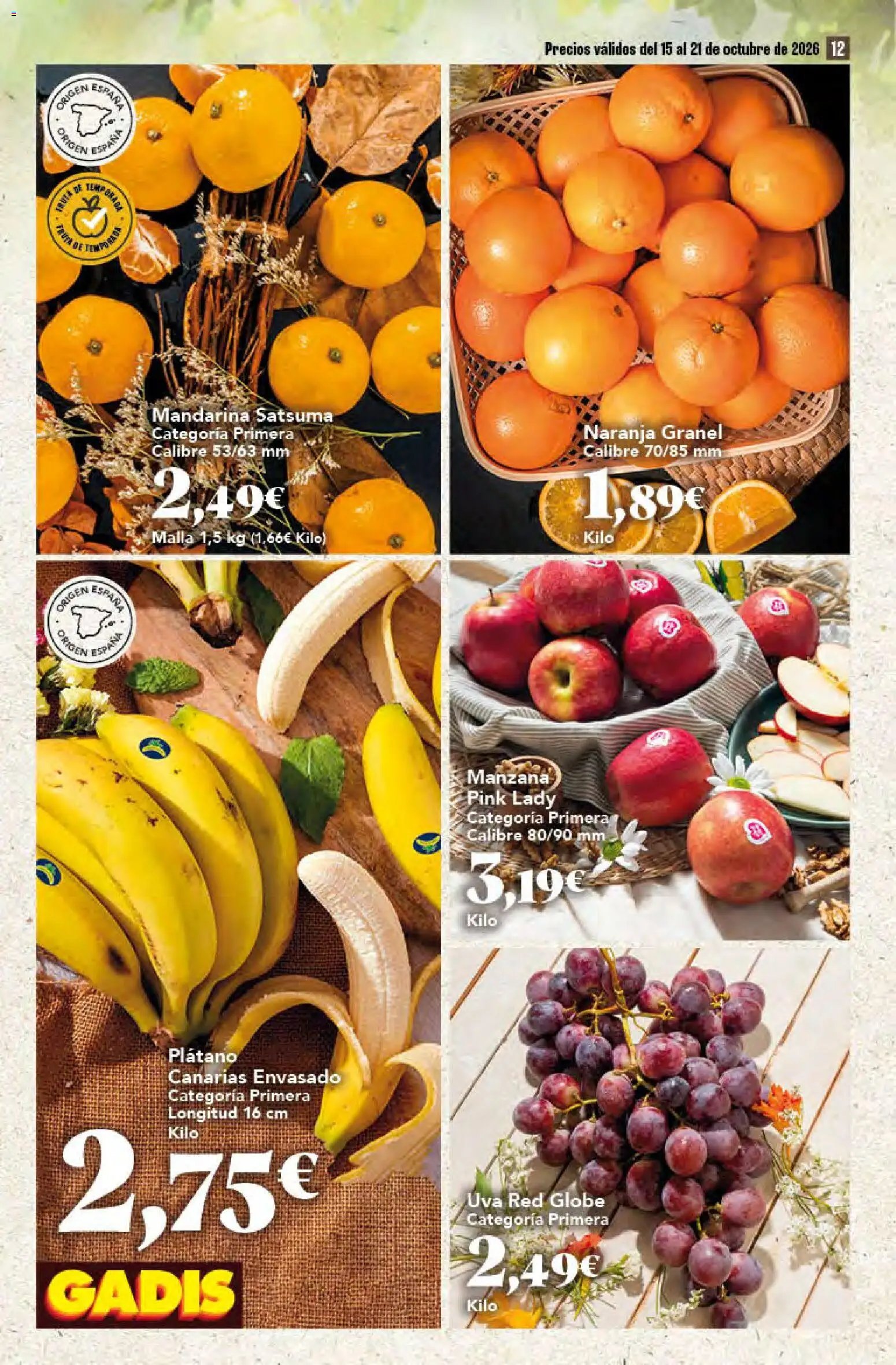 Gadis folleto > 15/10 - 21/10/2026 > Ofertas