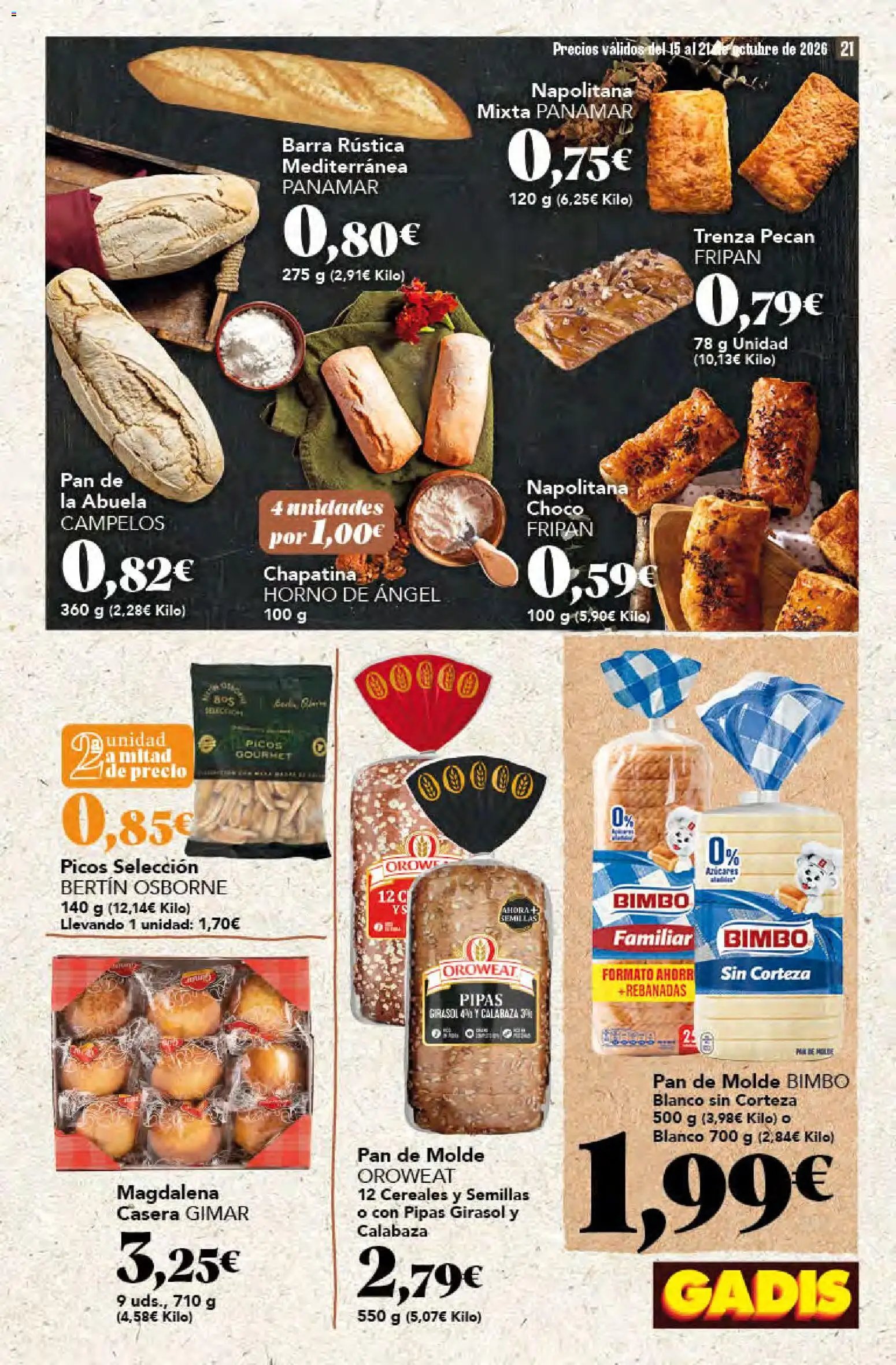 Gadis folleto > 15/10 - 21/10/2026 > Ofertas