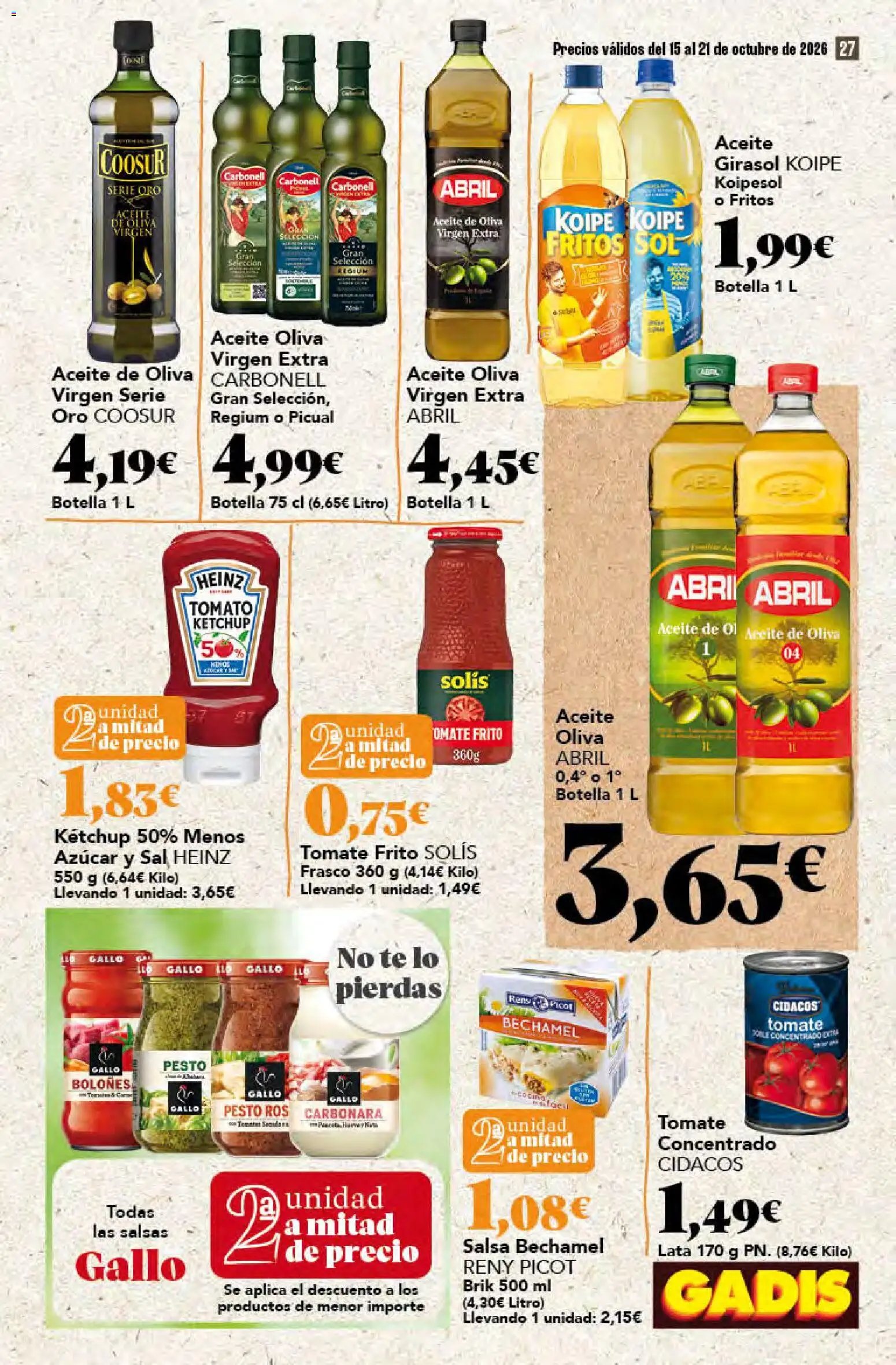 Gadis folleto > 15/10 - 21/10/2026 > Ofertas