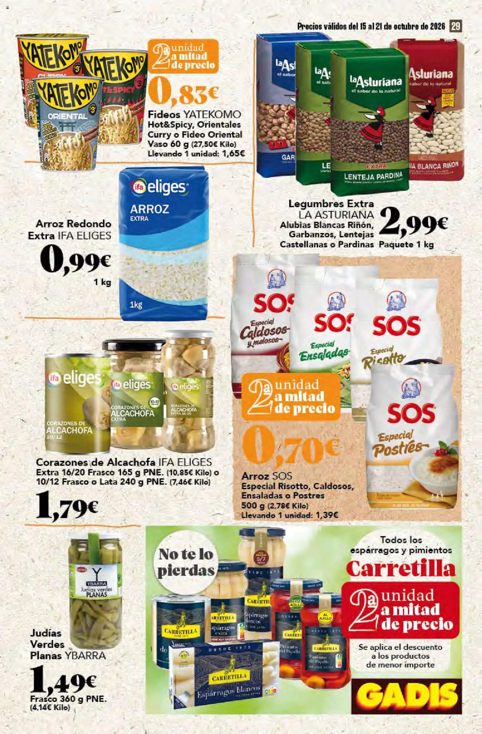 Gadis folleto > 15/10 - 21/10/2026 > Ofertas