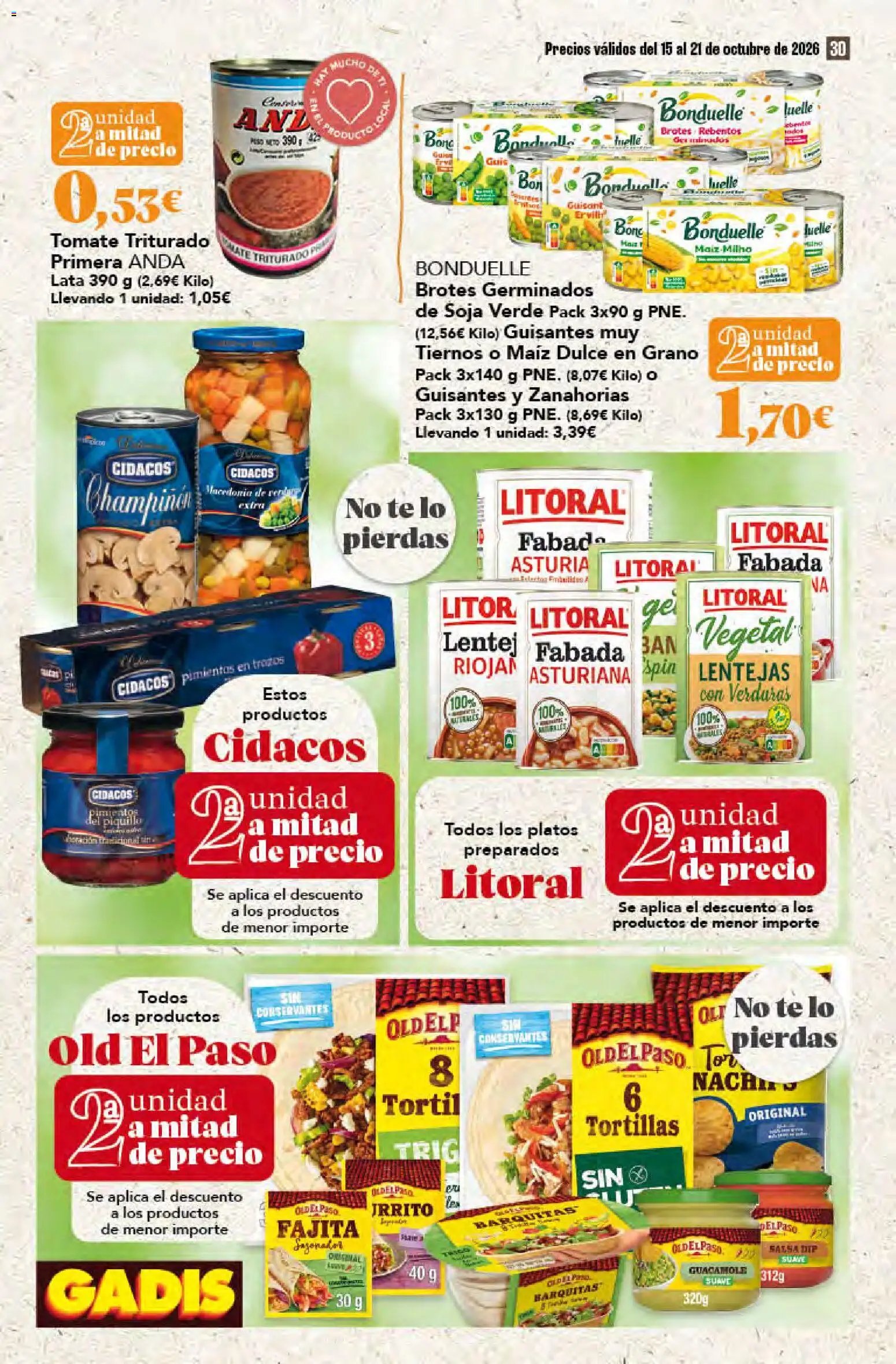 Gadis folleto > 15/10 - 21/10/2026 > Ofertas