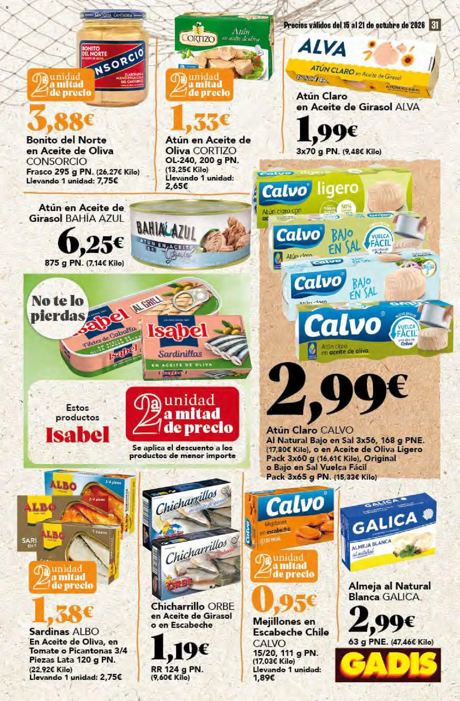 Gadis folleto > 15/10 - 21/10/2026 > Ofertas