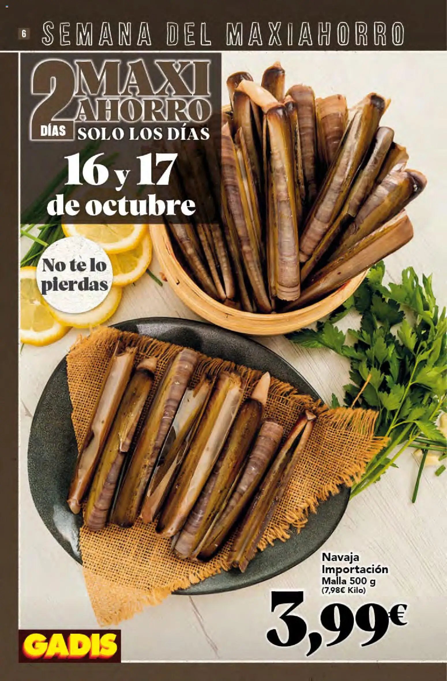 Gadis folleto > 15/10 - 21/10/2026 > Ofertas