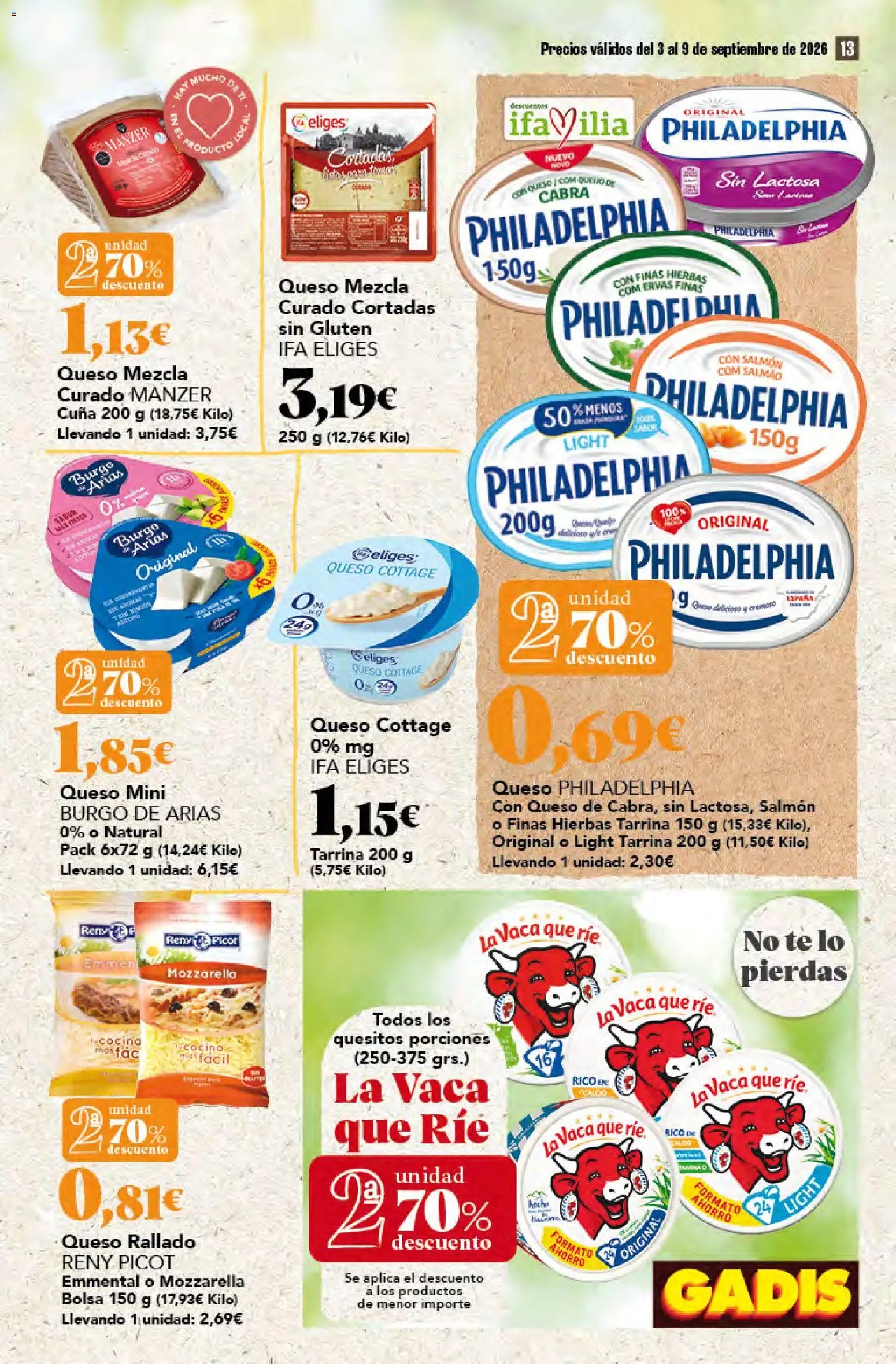 Gadis oferta desde 03/09/2026 Gadis Folleto